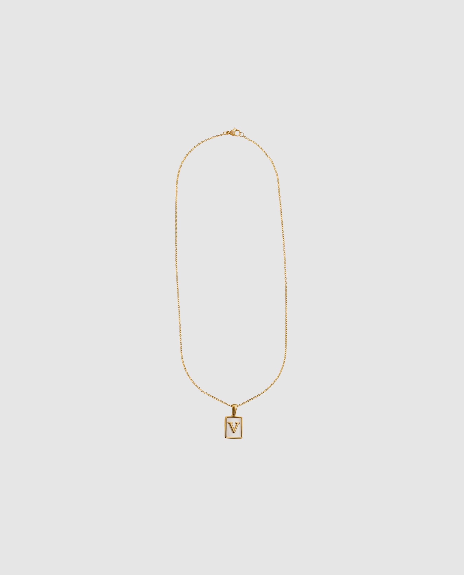 Collar de acero acabado en oro amarillo 18k con madreperla - Luxenter - Dorado Dorado-3