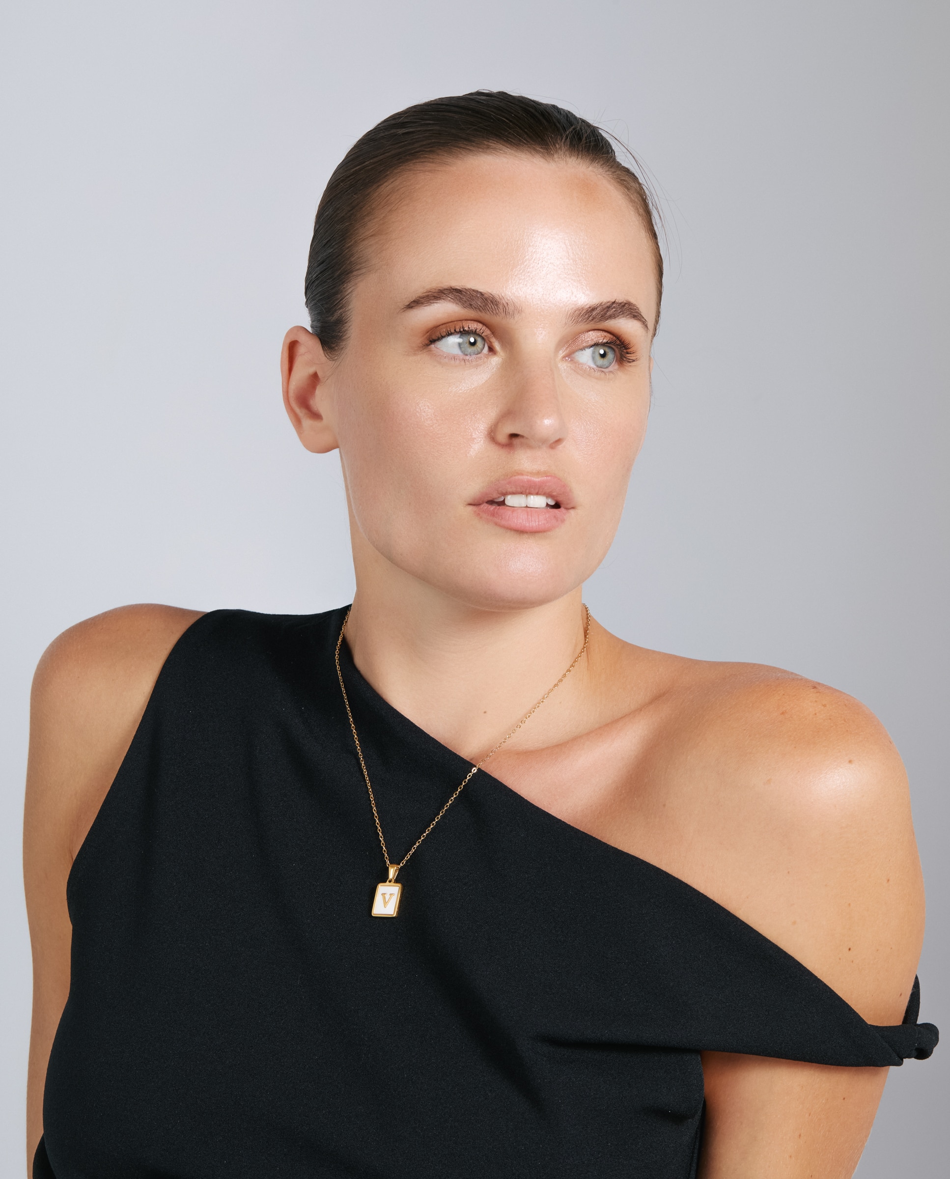 Collar de acero acabado en oro amarillo 18k con madreperla - Luxenter - Dorado Dorado-5