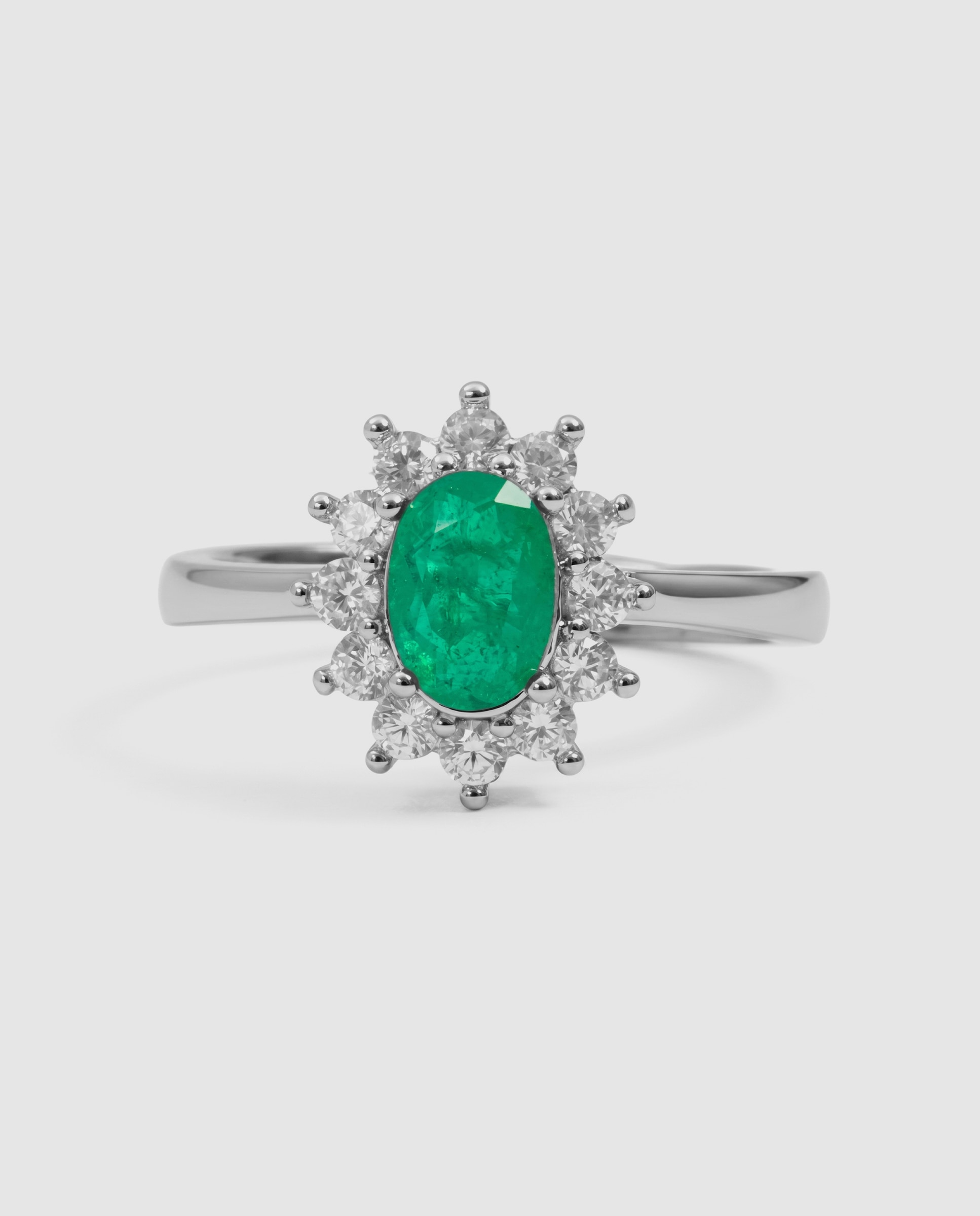 Anillo africa con cuarzo hidrotermal paraiba acabado en rodio - Luxenter - Verde Verde-6