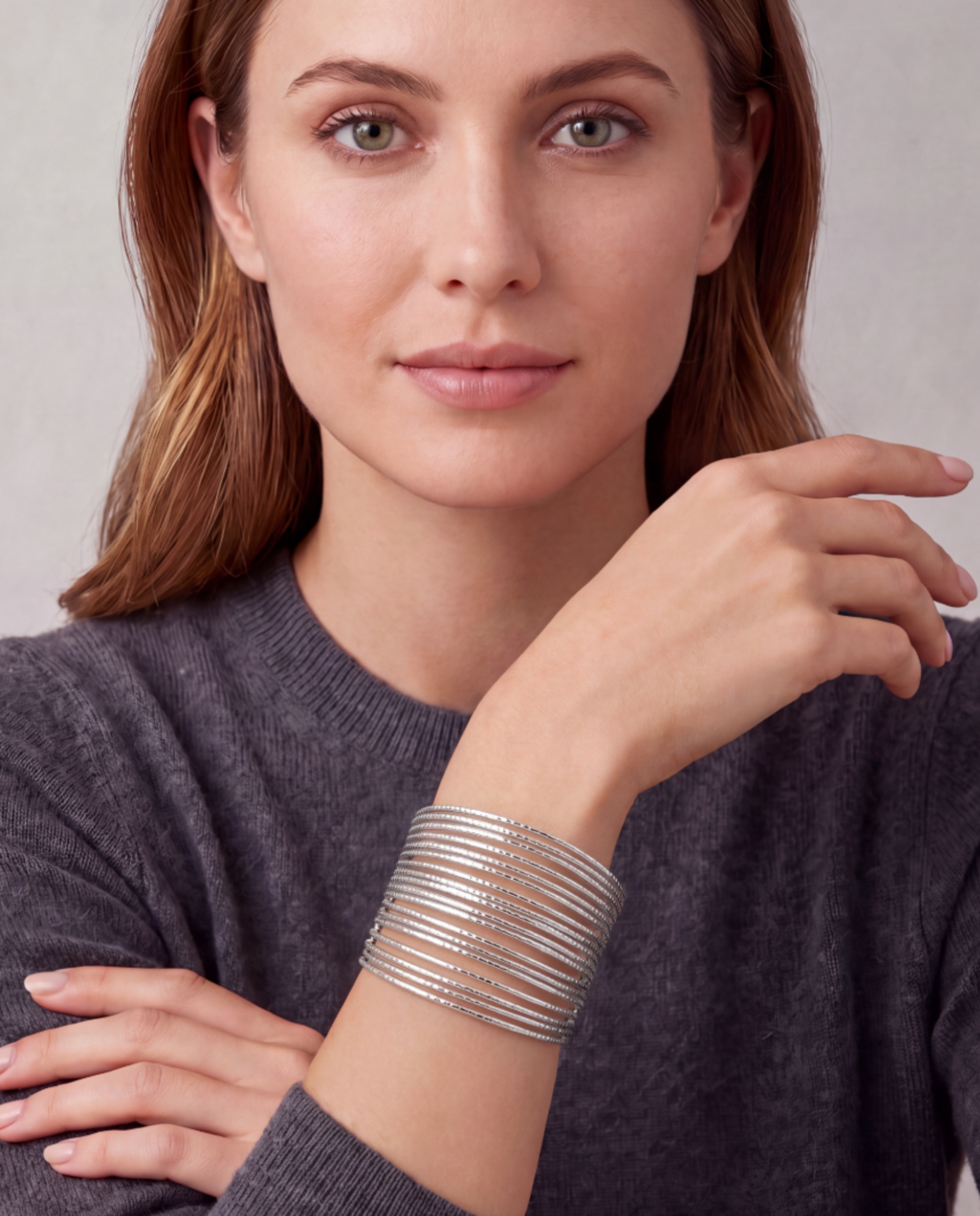 Pulsera africa acabada en rodio - Luxenter - Plateado Plateado-2