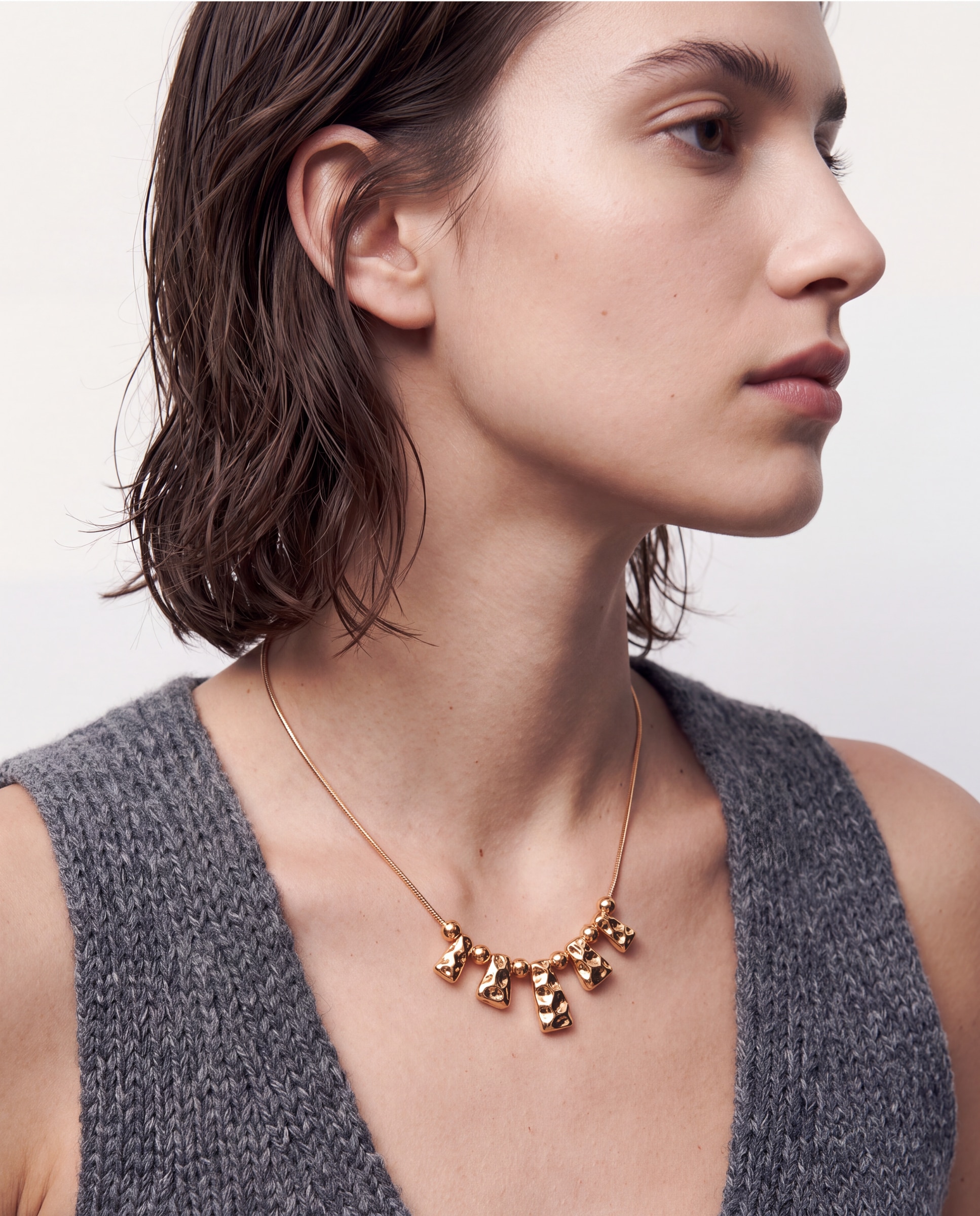 Collar africa acabado en oro amarillo de 18k - Luxenter - Dorado Dorado-5