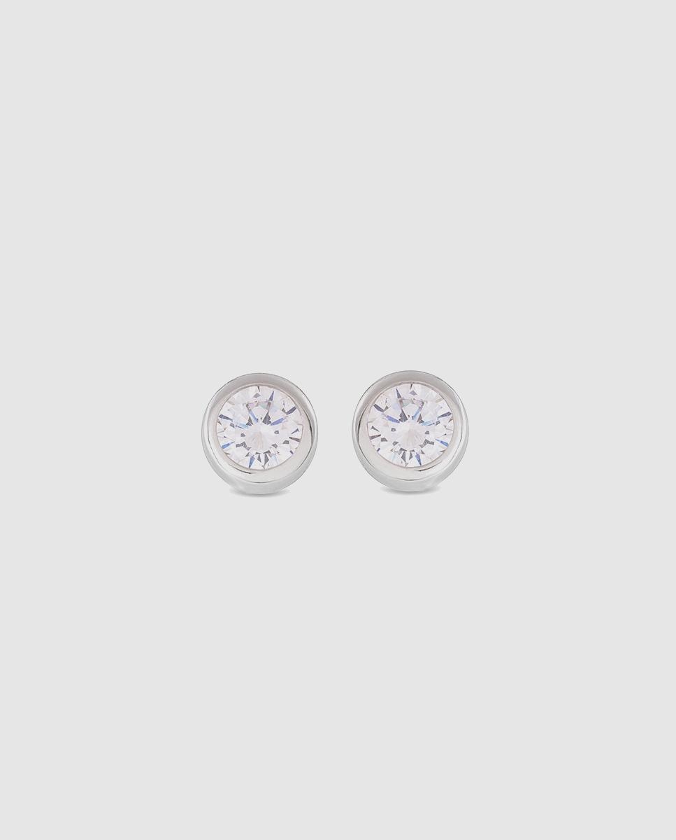 Pendientes pide un deseo de de ley 925 acabados en rodio con circonita brillante - Luxenter - Plata Plata-1