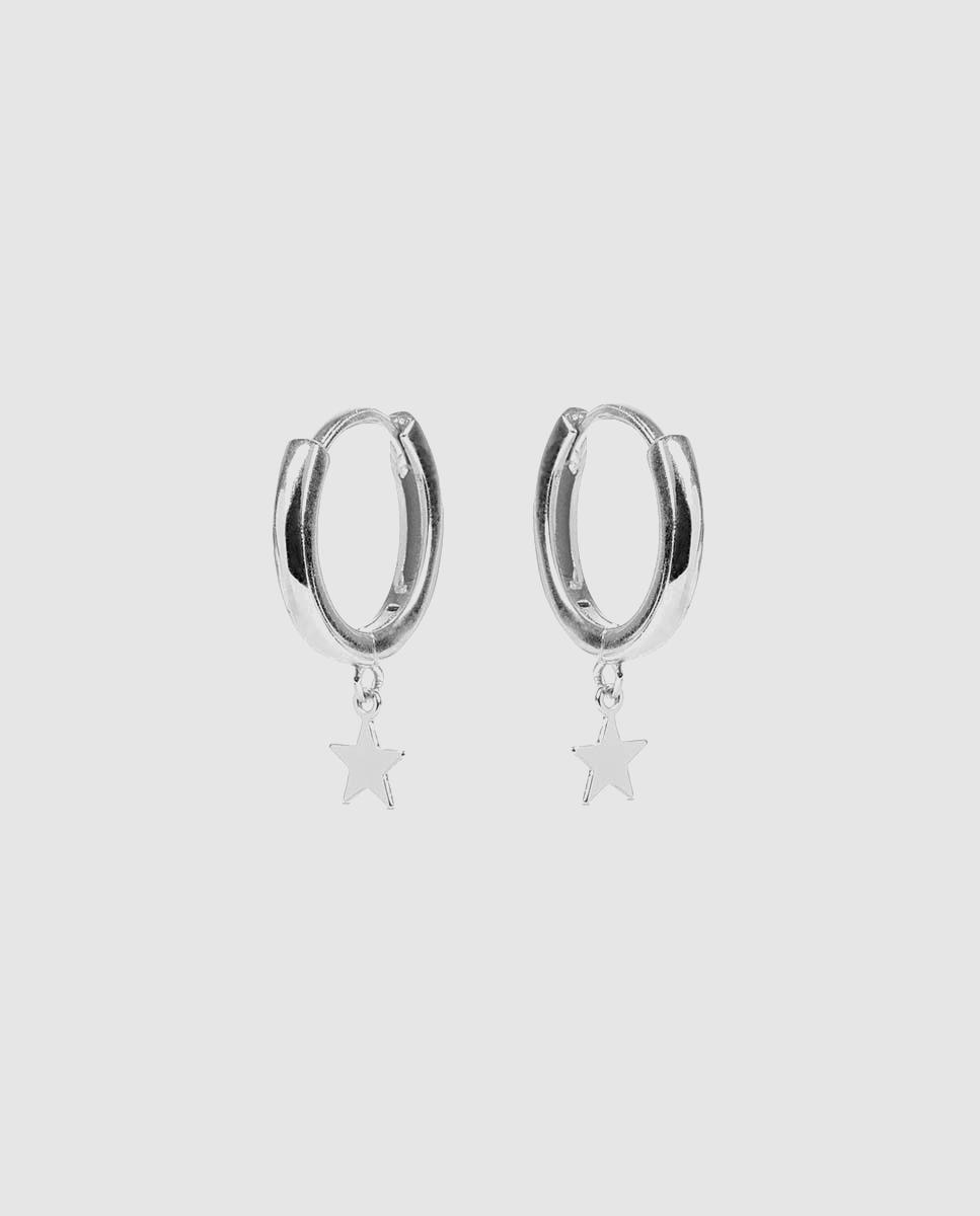 Pendientes pide un deseo de de ley 925 acabados en rodio - Luxenter - Plata Plata-3
