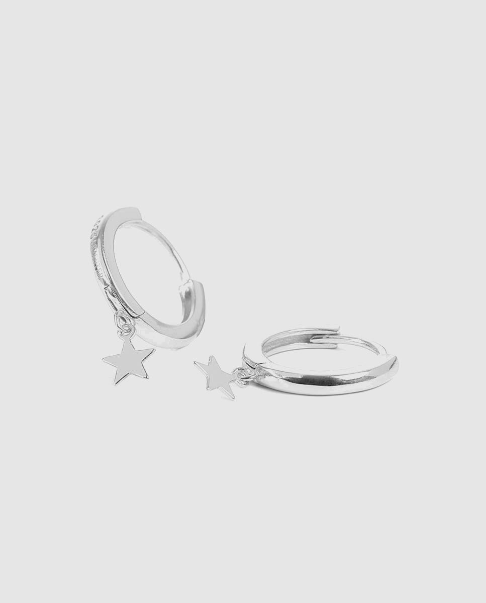 Pendientes pide un deseo de de ley 925 acabados en rodio - Luxenter - Plata Plata-6