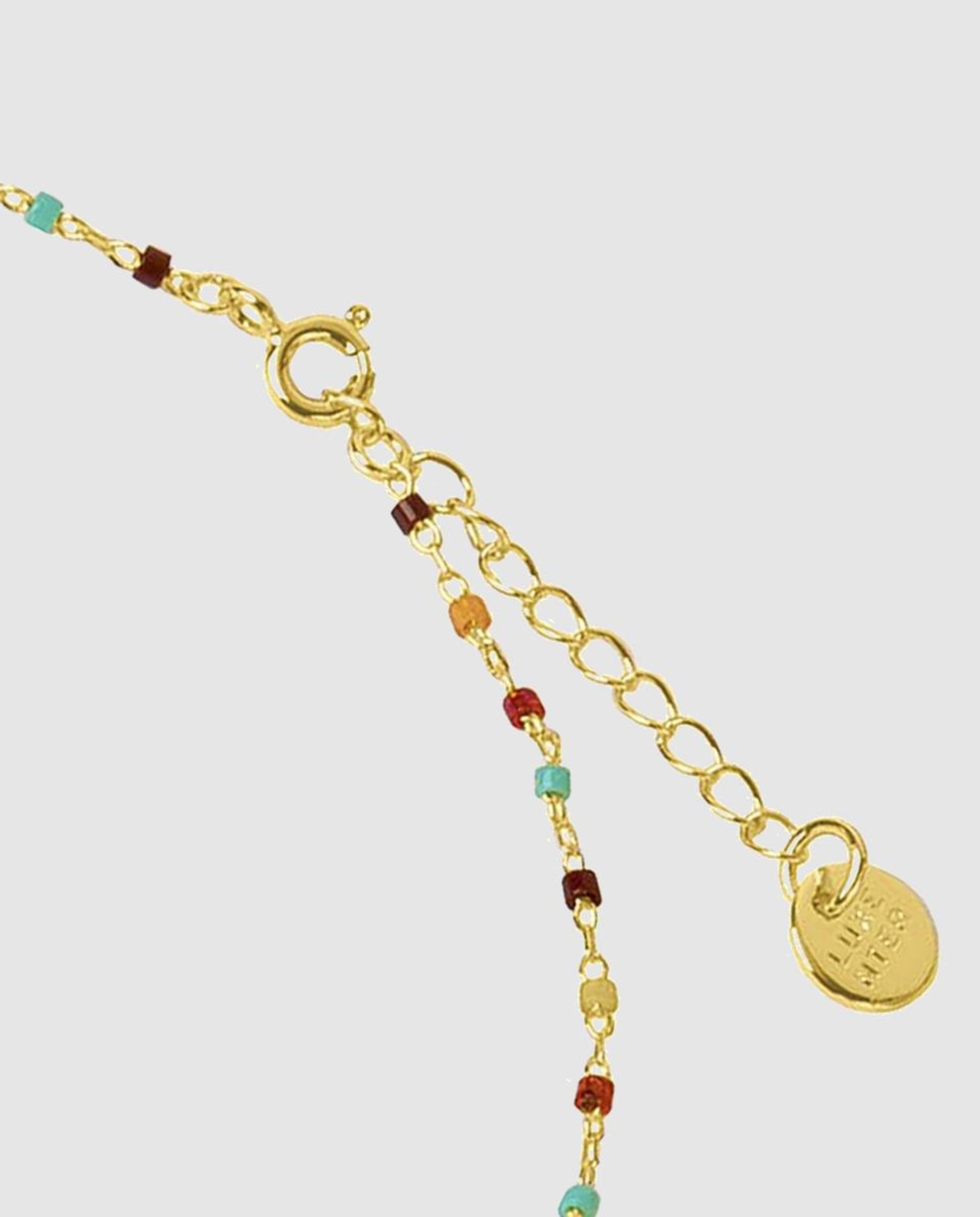 Imagen 5 de Collar cadenas acabado en oro de 18 quilates con cuarzo hidrotermal - Luxenter - Multicolor Multicolor