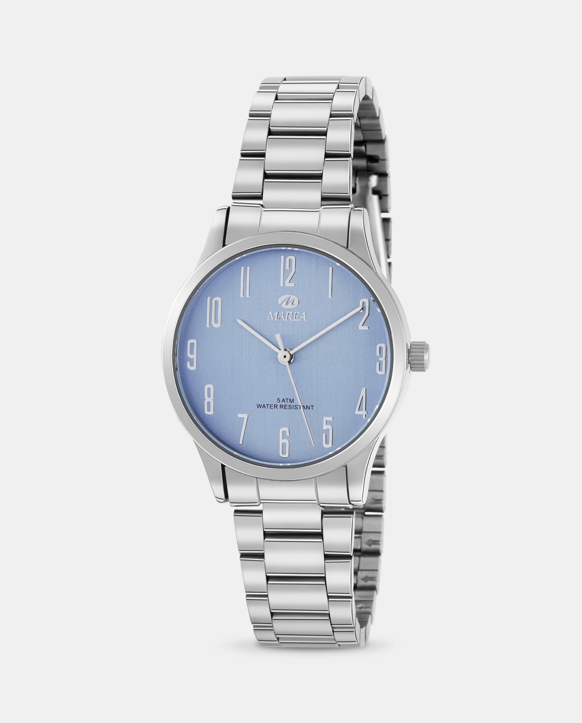 Imagen 1 de Reloj analógico de mujer b41242 4 correa de acero y esfera azul Plateado