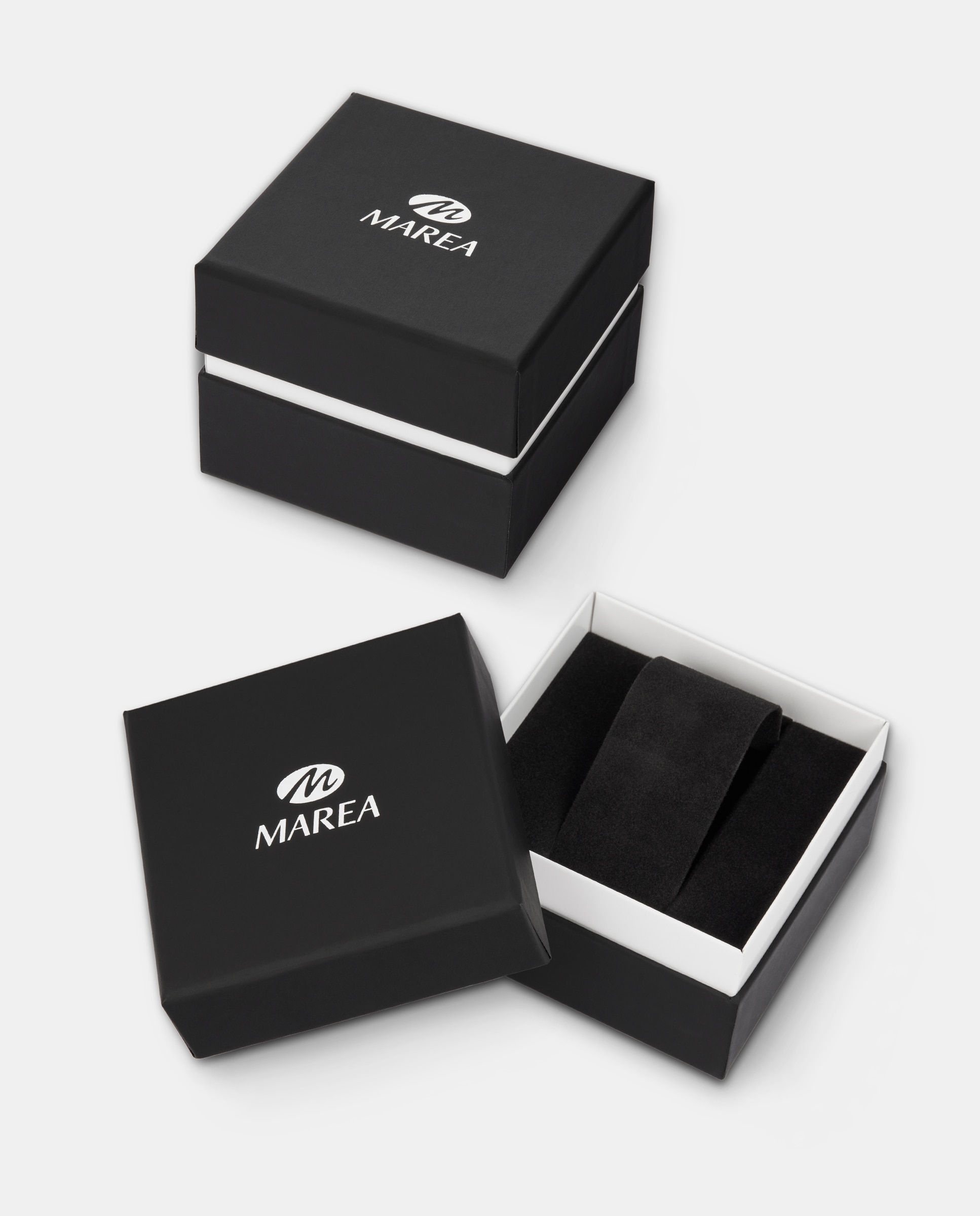 Reloj dehombre b36094/16 con correa de acero y esfera negra - Marea - Plateado Plateado-4