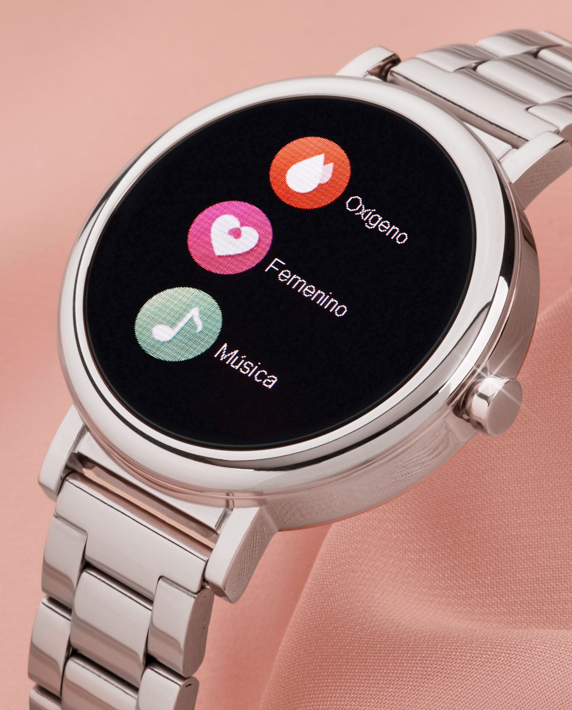 Imagen 3 de Smartwatch b61002/1 con esfera personalizable - Marea - Plateado Plateado