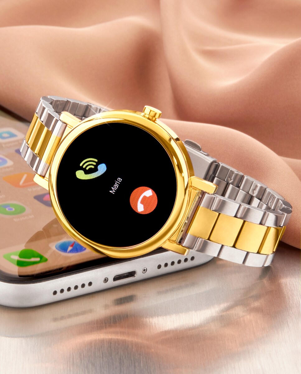Reloj de mujer smartwatch B61002/4 con esfera personalizable Plata-2