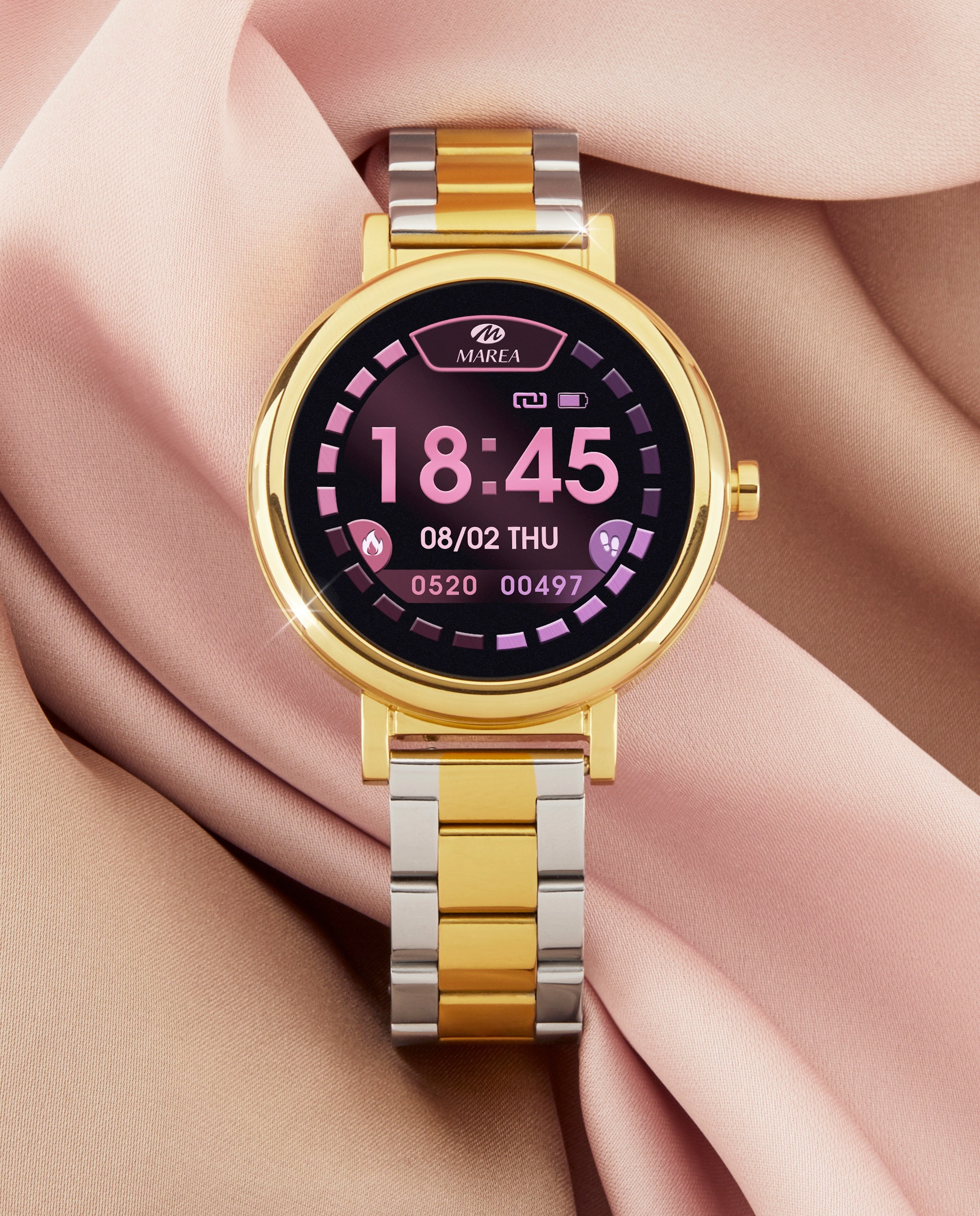 Smartwatch b61002/4 con esfera personalizable - Marea - Dorado Dorado-3