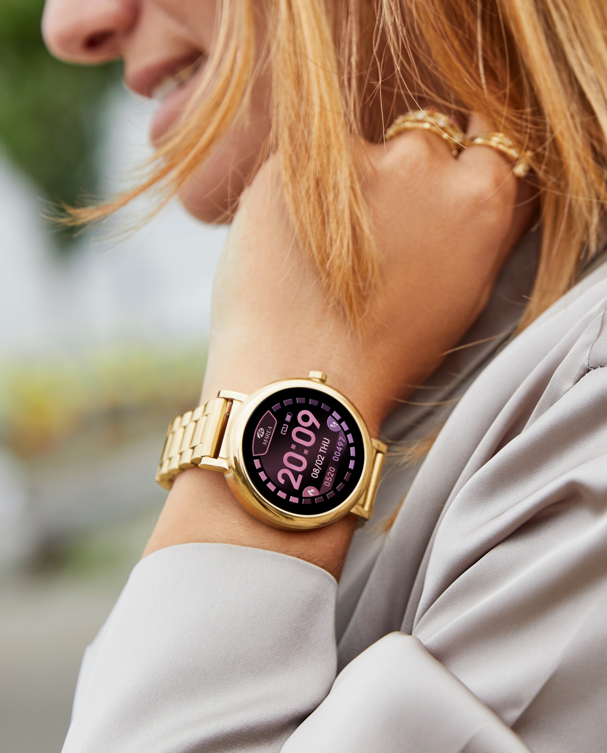 Imagen 2 de Smartwatch b61002/5 con esfera personalizable - Marea - Dorado Dorado