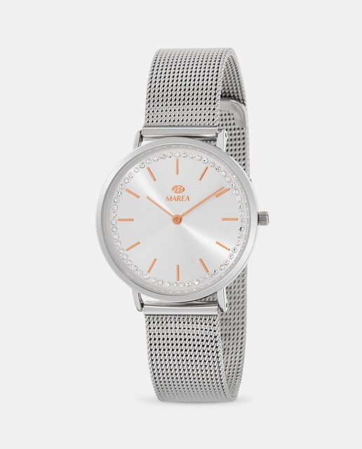 Imagen 0 de Reloj de mujer B41298/1 malla milanesa de acero y esfera con circonitas