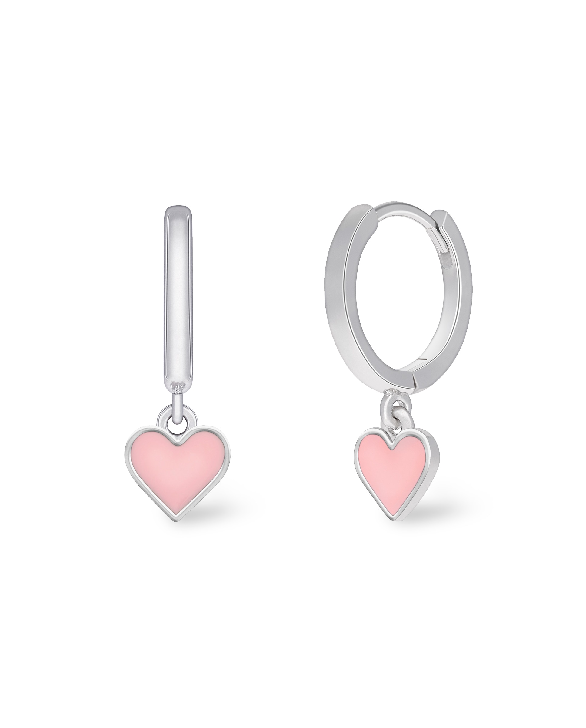 Imagen 0 de Pendientes de aro de niña d02401/aa de plata rodiada Rosa