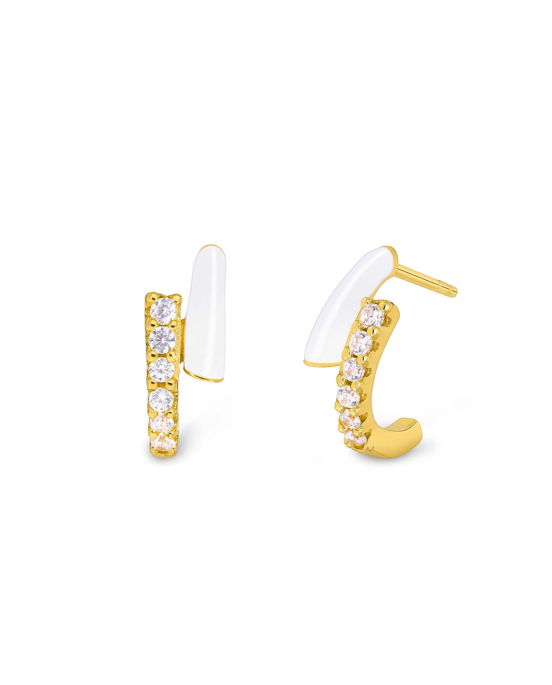 Imagen 0 de Pendientes aro d02501/ay de plata rodiada bañada en oro de 18k Oro