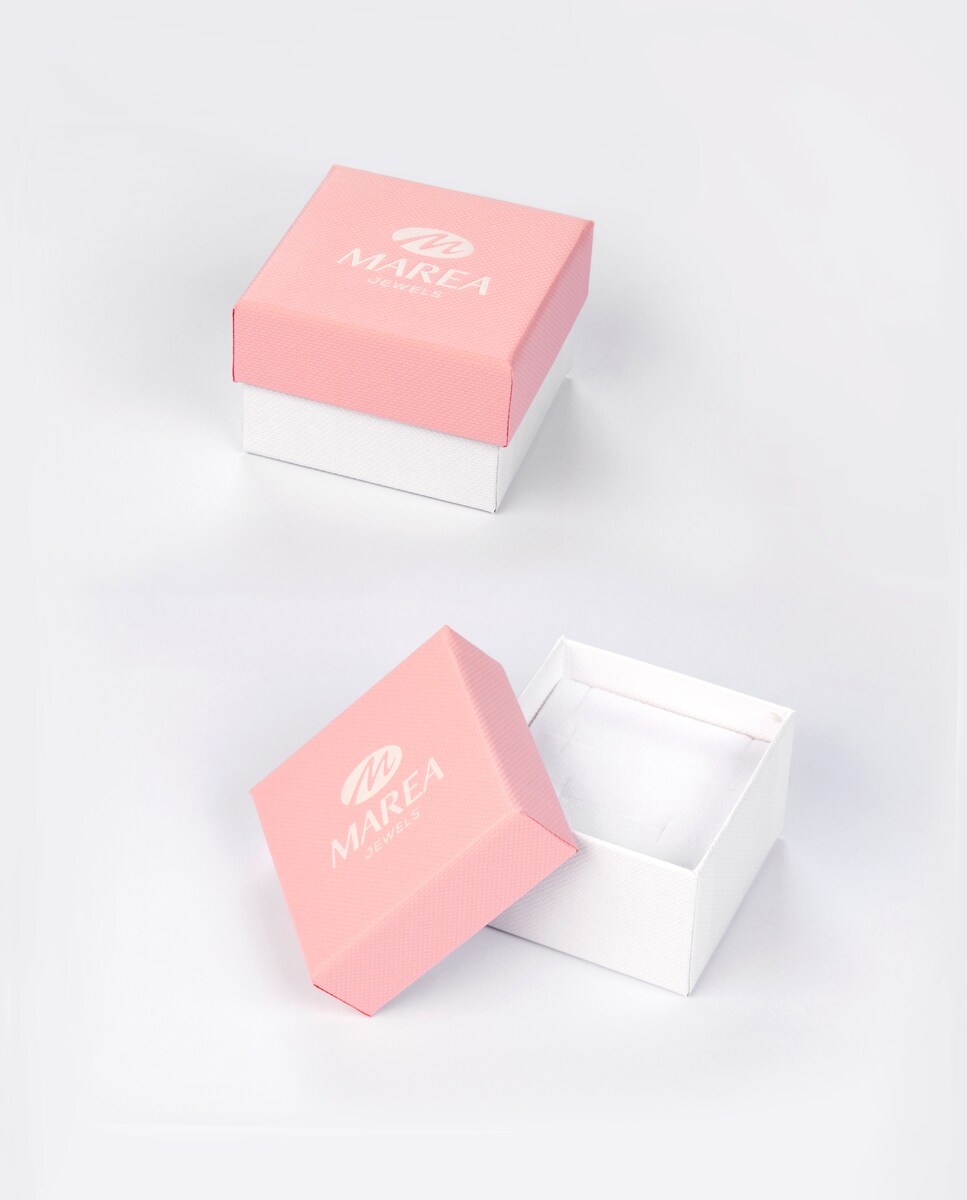 Pendientes de niña D02401/AR de plata rodiada motivo corona con circonitas Plata-4