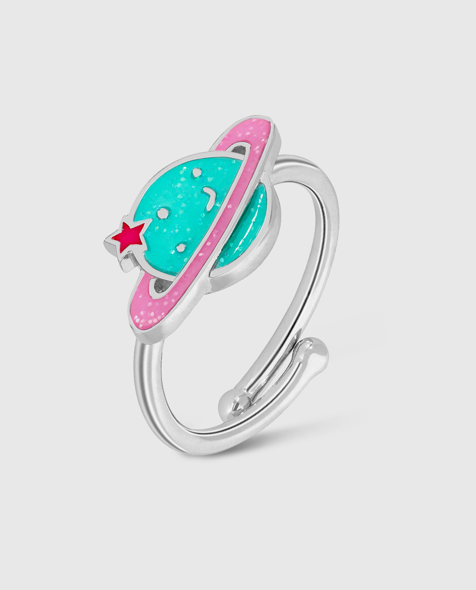 Imagen 0 de Anillo ajustable de niña d02406/ac10 de plata rodiada Plata / Rosa
