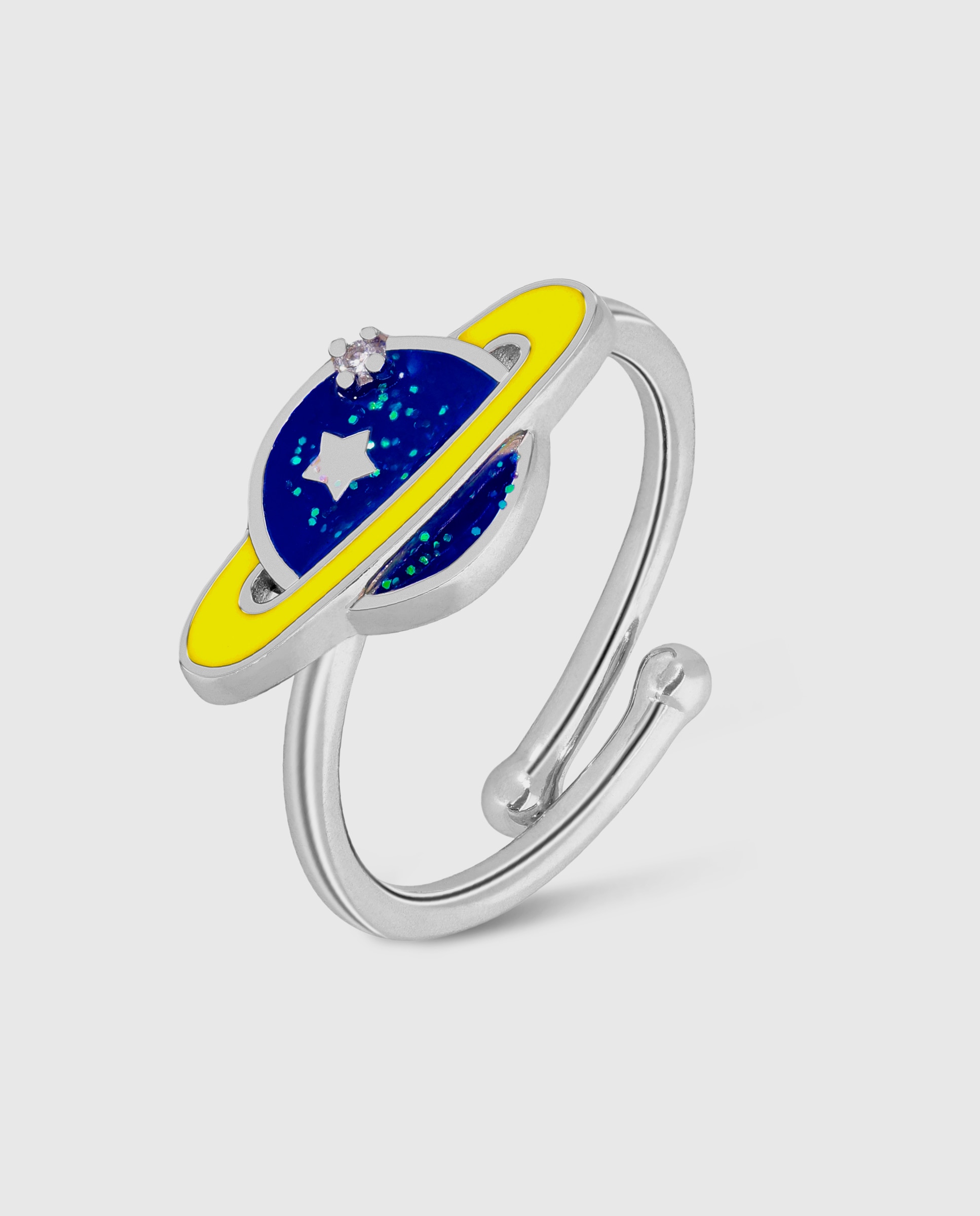Imagen 0 de Anillo ajustable de niña d02406/ad10 de plata rodiada Plata