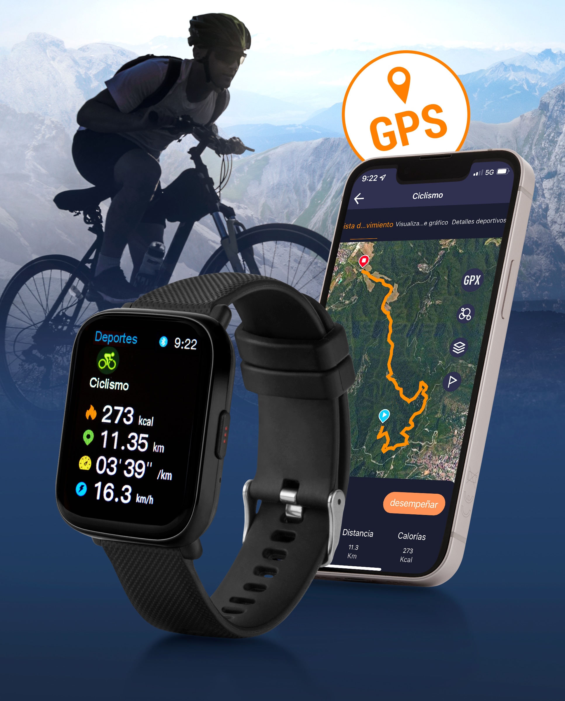 Smartwatch - Marea - Negro Negro-3