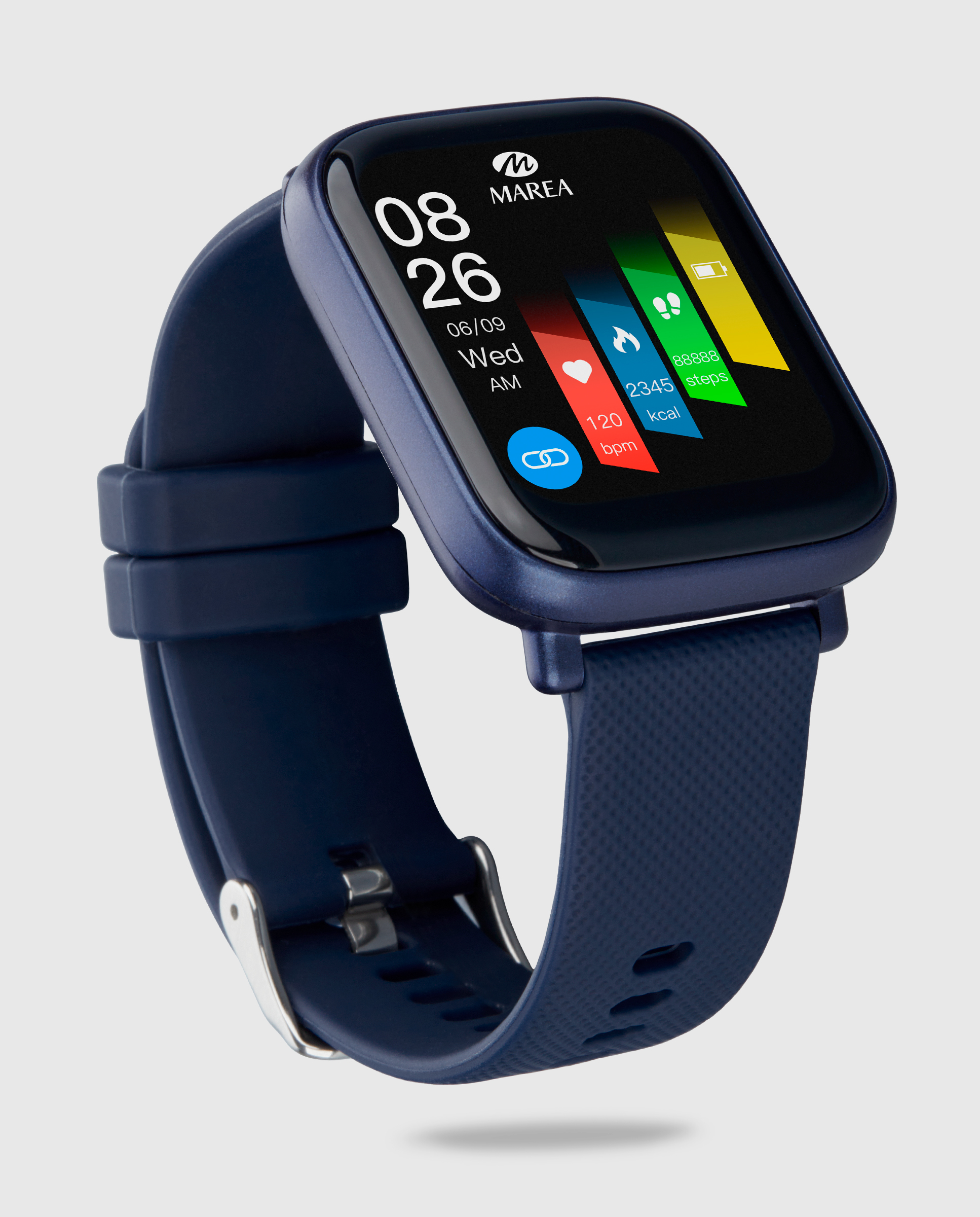 Reloj unisex smartwatch B63001/2 con correa de silicona azul Azul-3