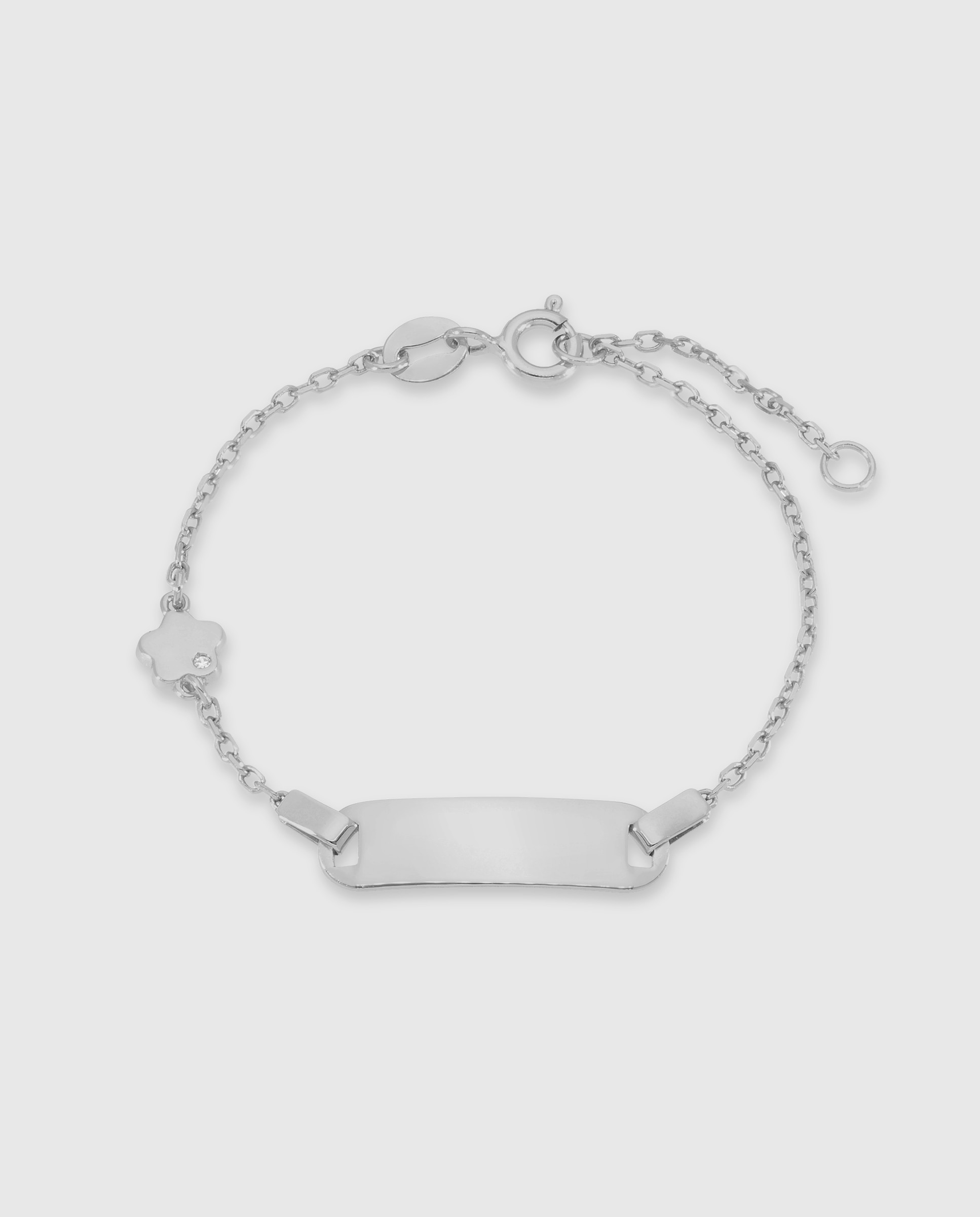 Imagen 0 de Pulsera de cadena de niña d03403/aa de plata rodiada Plateado