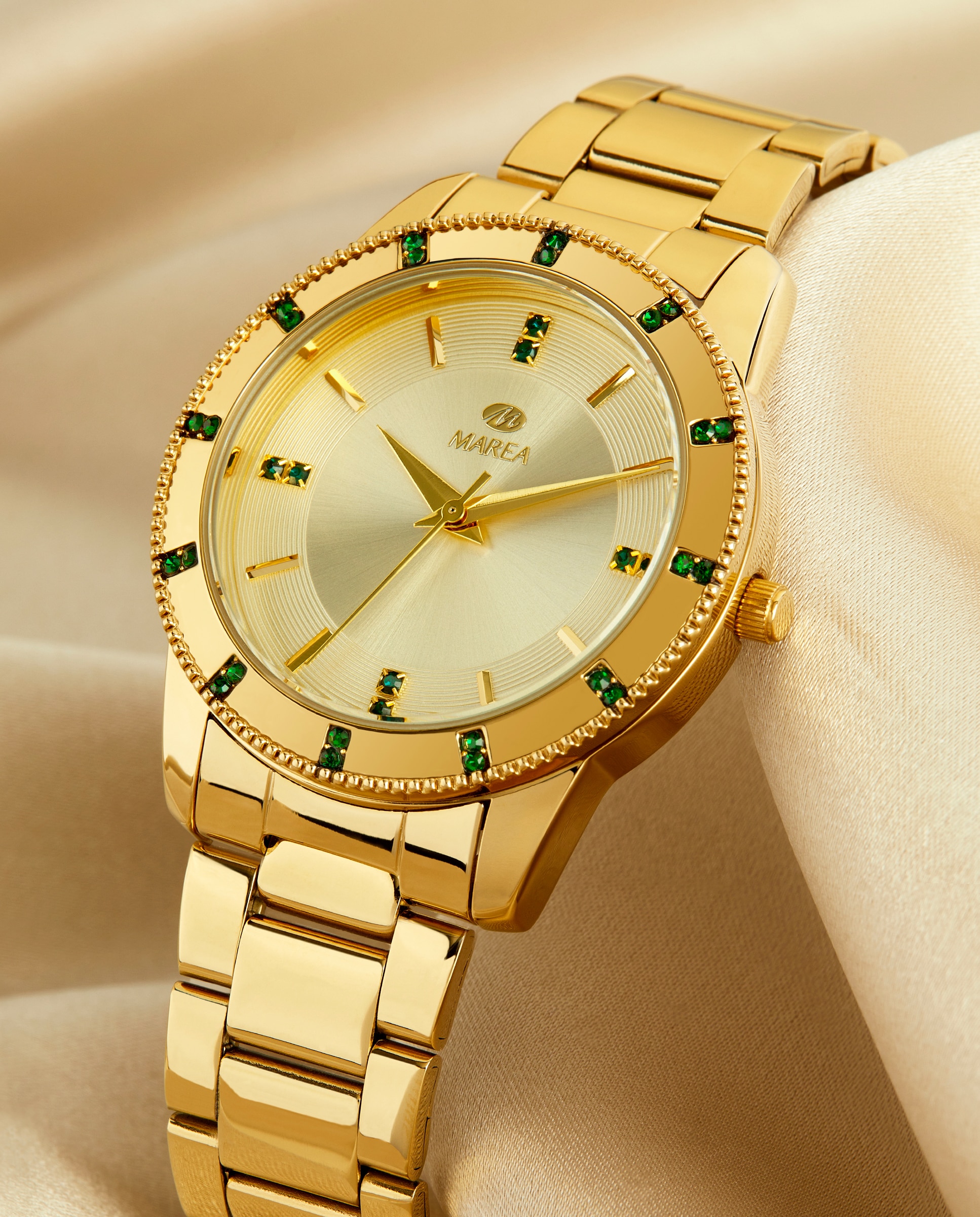 Reloj analógico de mujer b41371 4 correa de acero y esfera dorada - Marea - Dorado Dorado-3