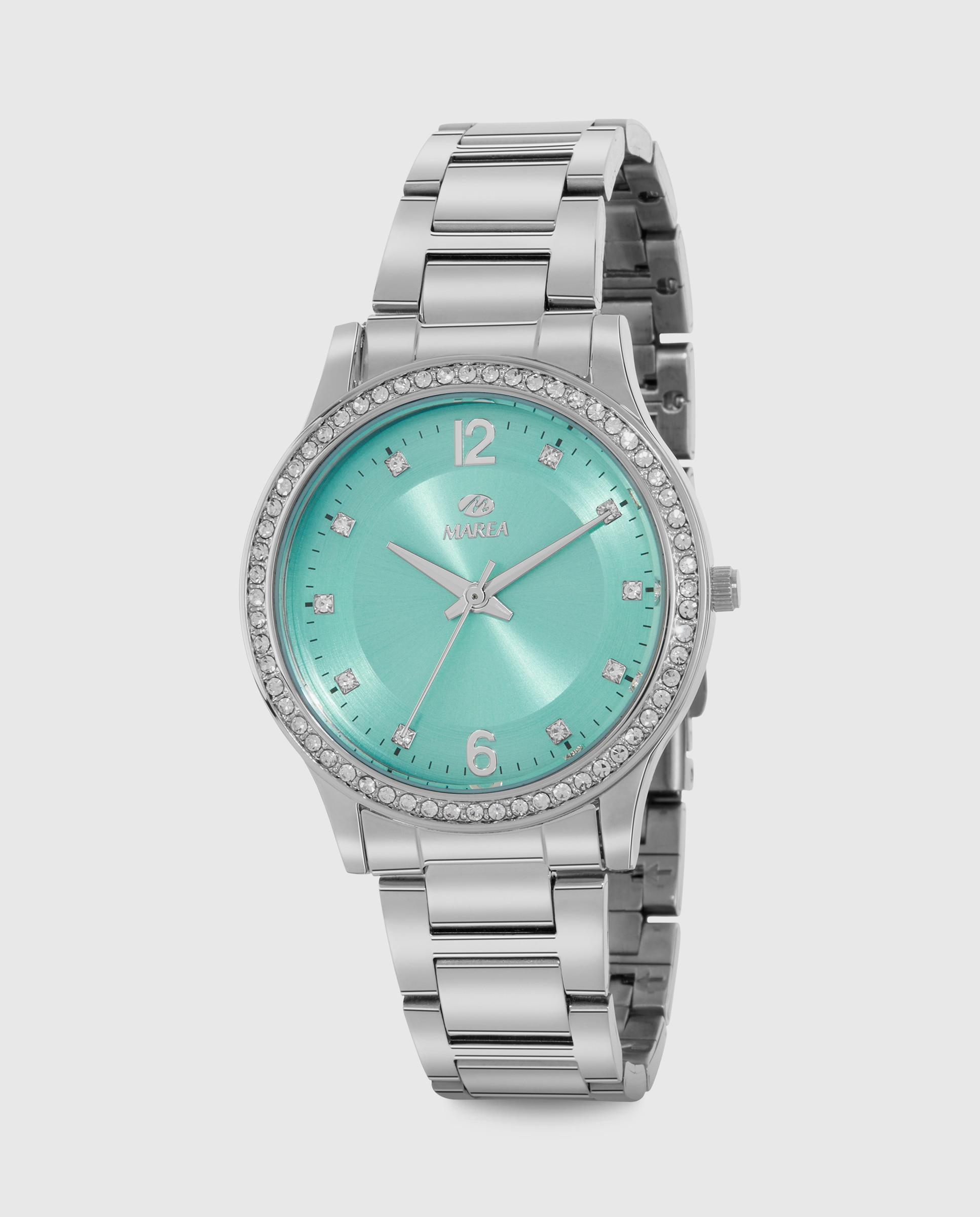 Reloj de mujer b41372/3 correa de acero y esfera verde claro - Marea - Plateado Plateado-1