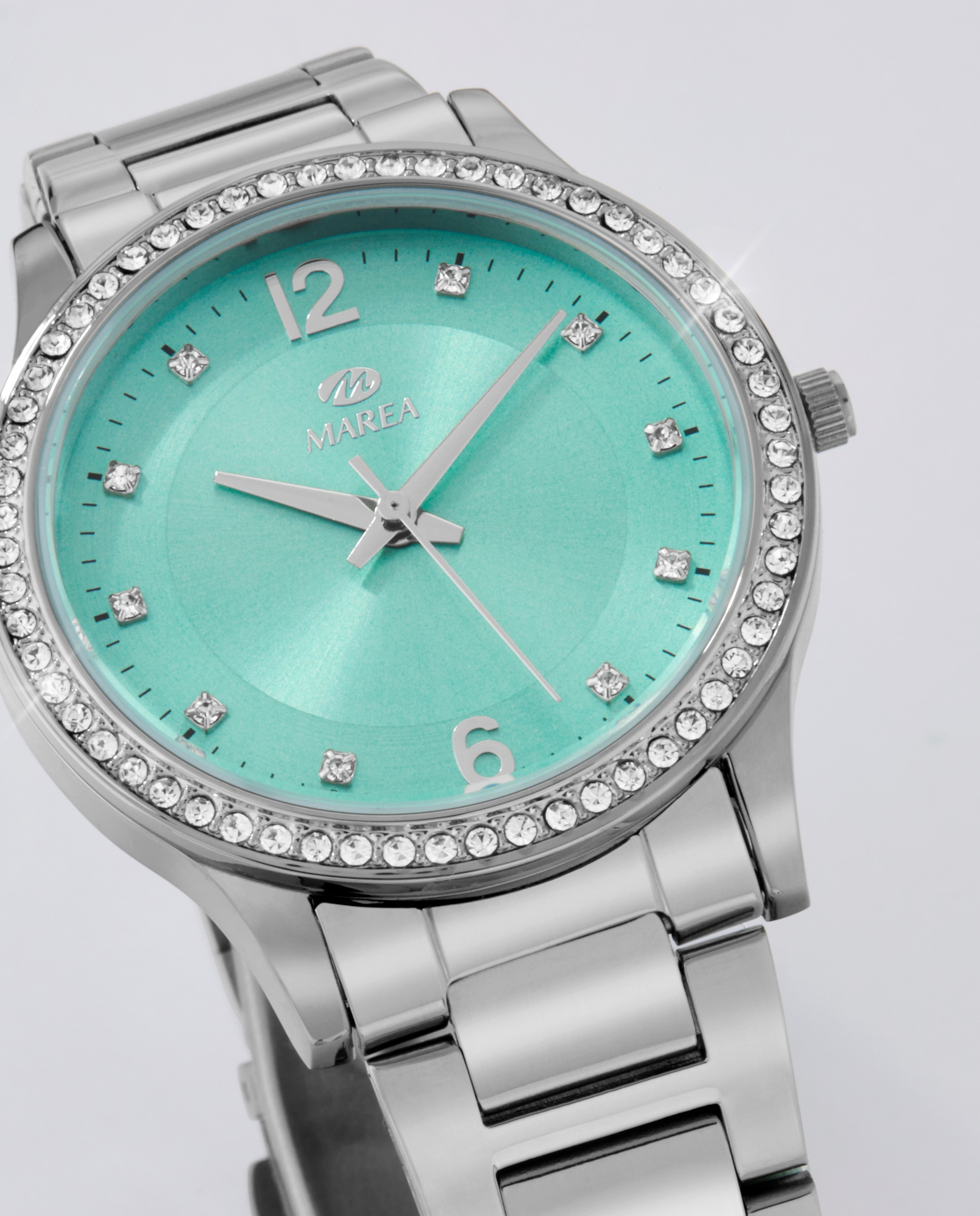 Reloj de mujer b41372/3 correa de acero y esfera verde claro - Marea - Plateado Plateado-3