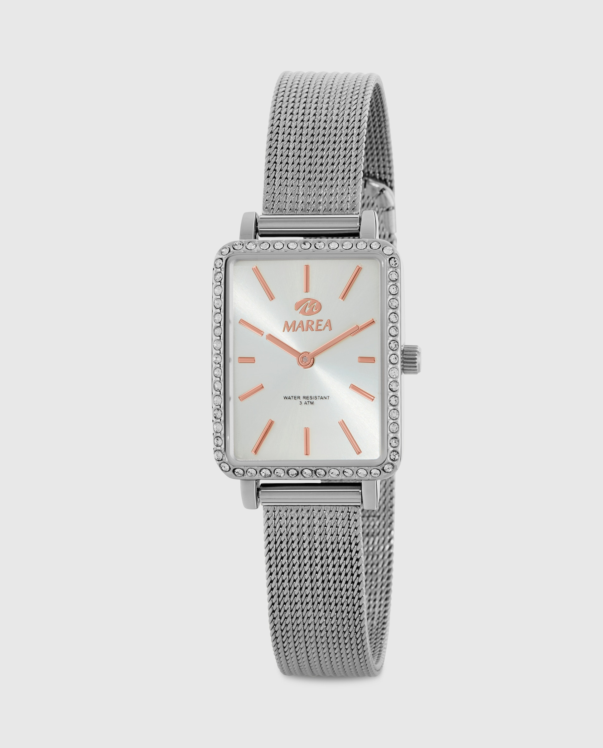 Imagen 0 de Reloj de mujer b41379/1 de acero con esfera plateada Plateado