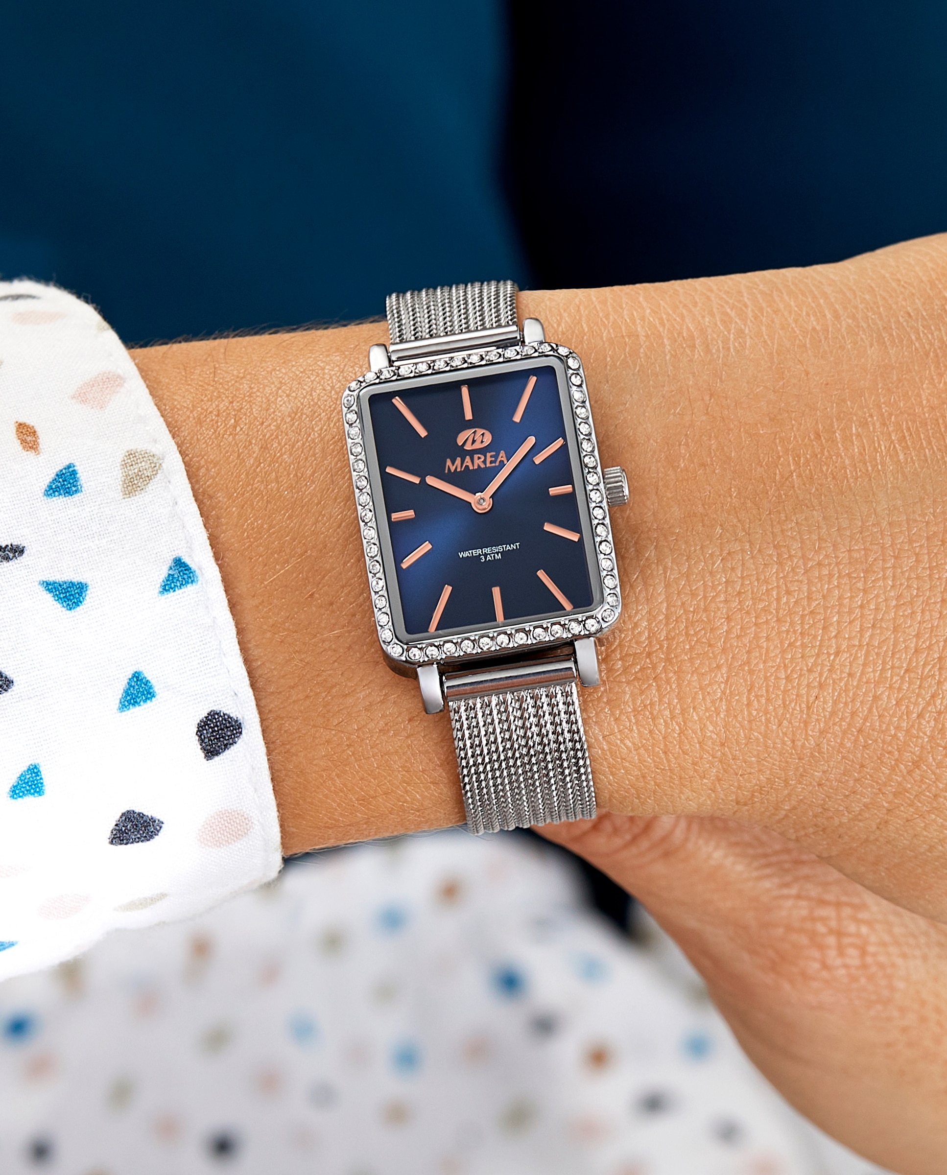 Reloj de mujer b41379/2 de acero con esfera azul marino - Marea - Plateado Plateado-2