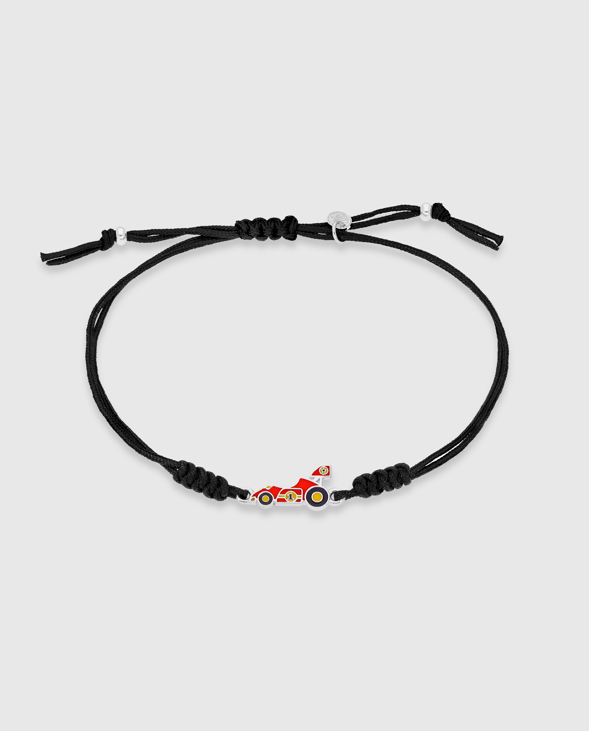 Pulsera de cordón de niño d03703/af de plata rodiada Negro / Rojo Marea Negro / Rojo-1