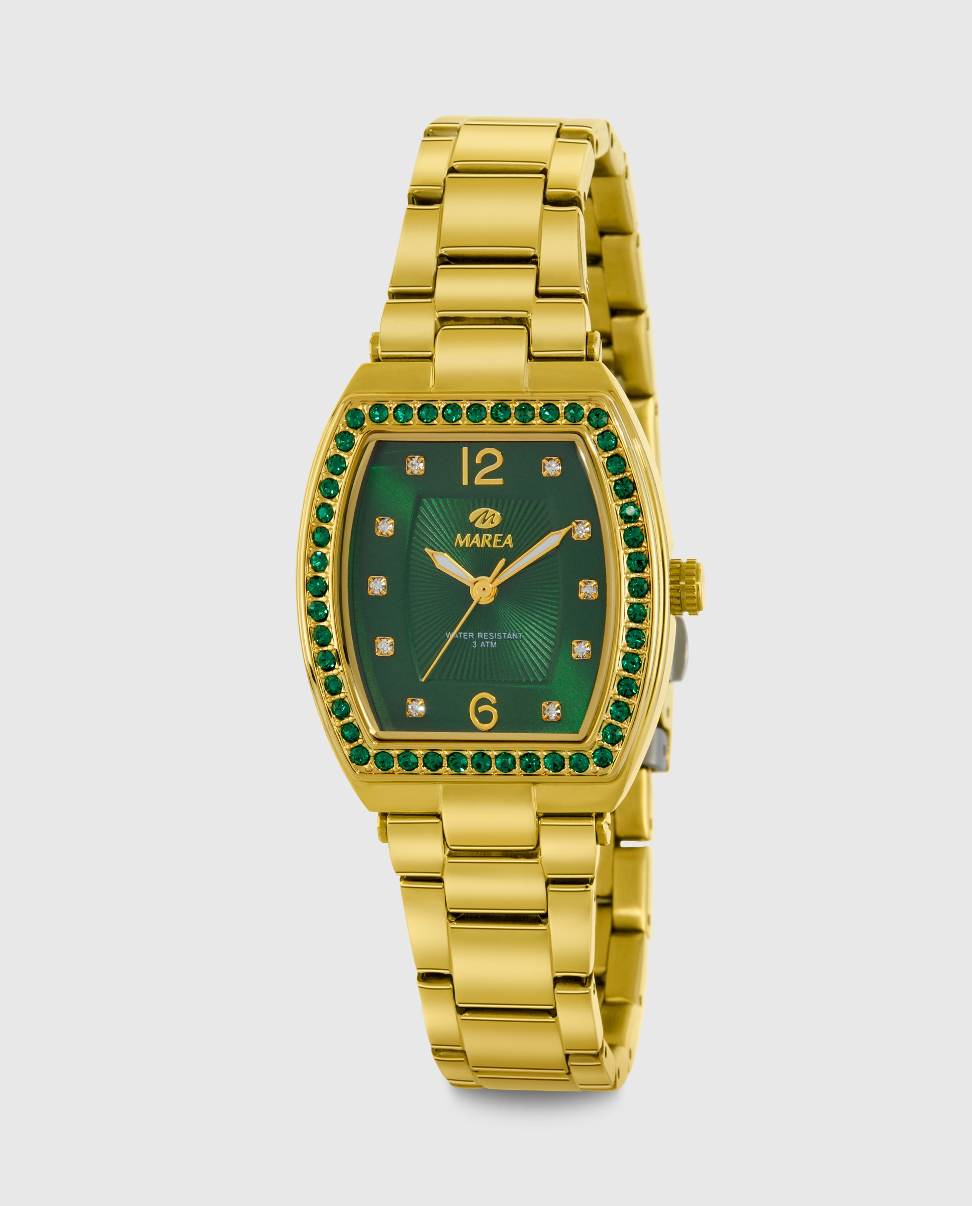 Reloj de mujer b54263/4 correa de acero dorado y esfera verde - Marea - Dorado Dorado-1