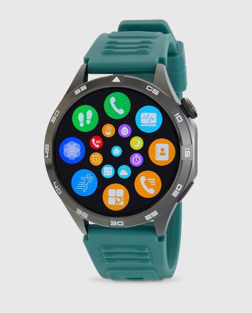 Imagen 0 de Reloj de hombre smartwatch B58013/4 con correa de acero y silicona verde y negro