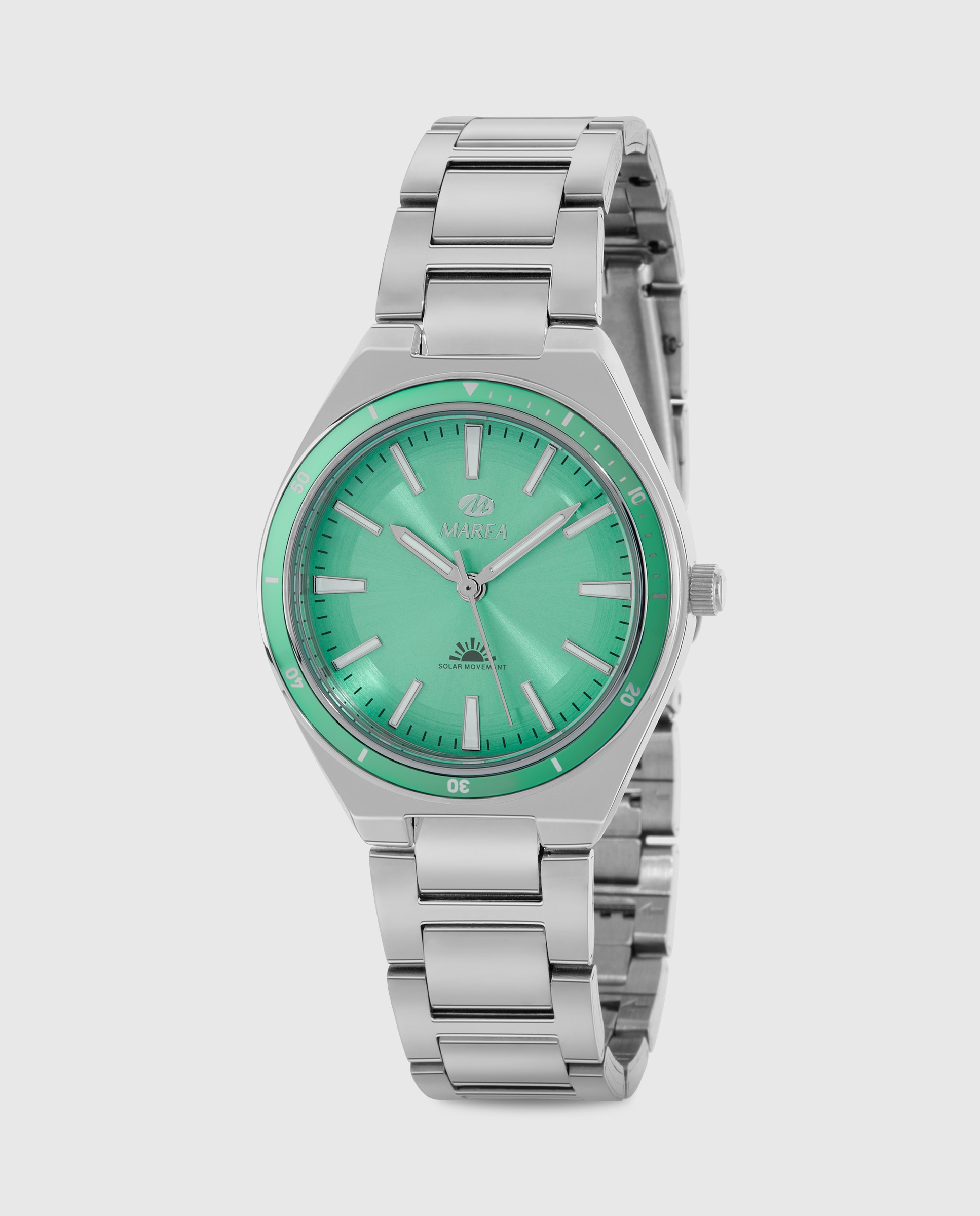 Reloj analógico de mujer b41383 2 solar con correa de acero y esfera - Marea - Turquesa Turquesa-1