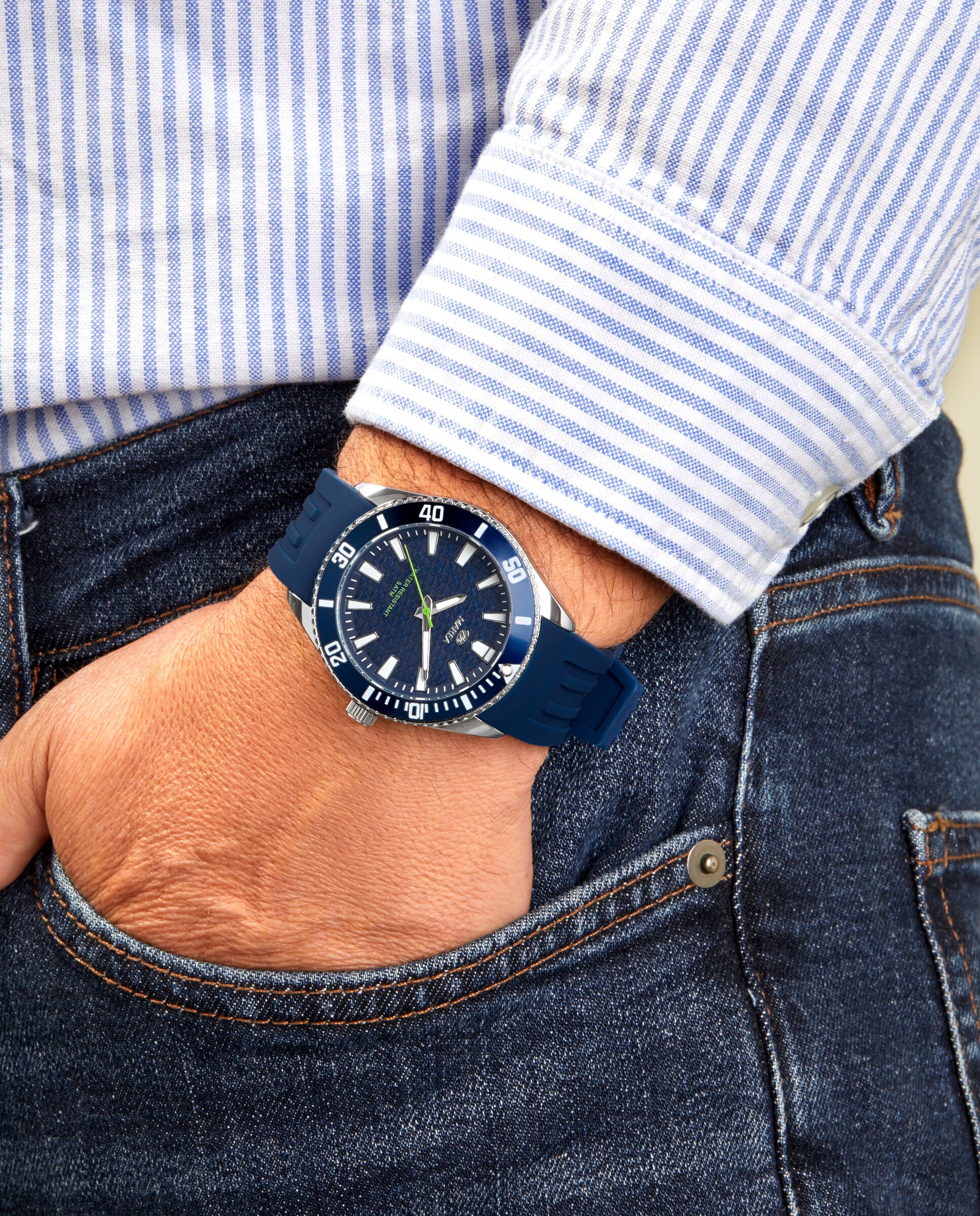 Reloj de hombre b41392/2 correa de silicona y esfera - Marea - Azul marino Azul marino-2