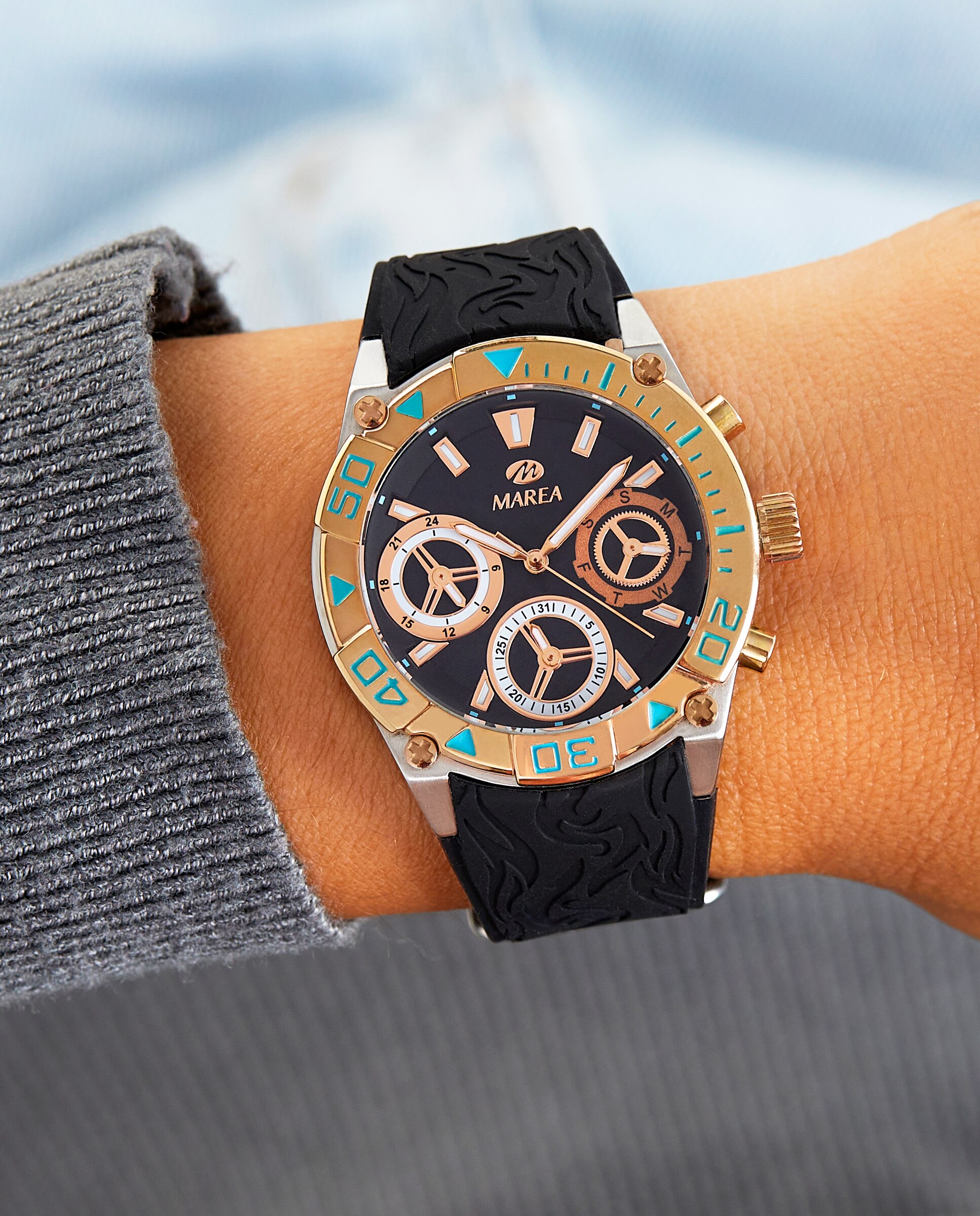 Reloj analógico de mujer b35370 2 multifunción - Marea - Negro Negro-2