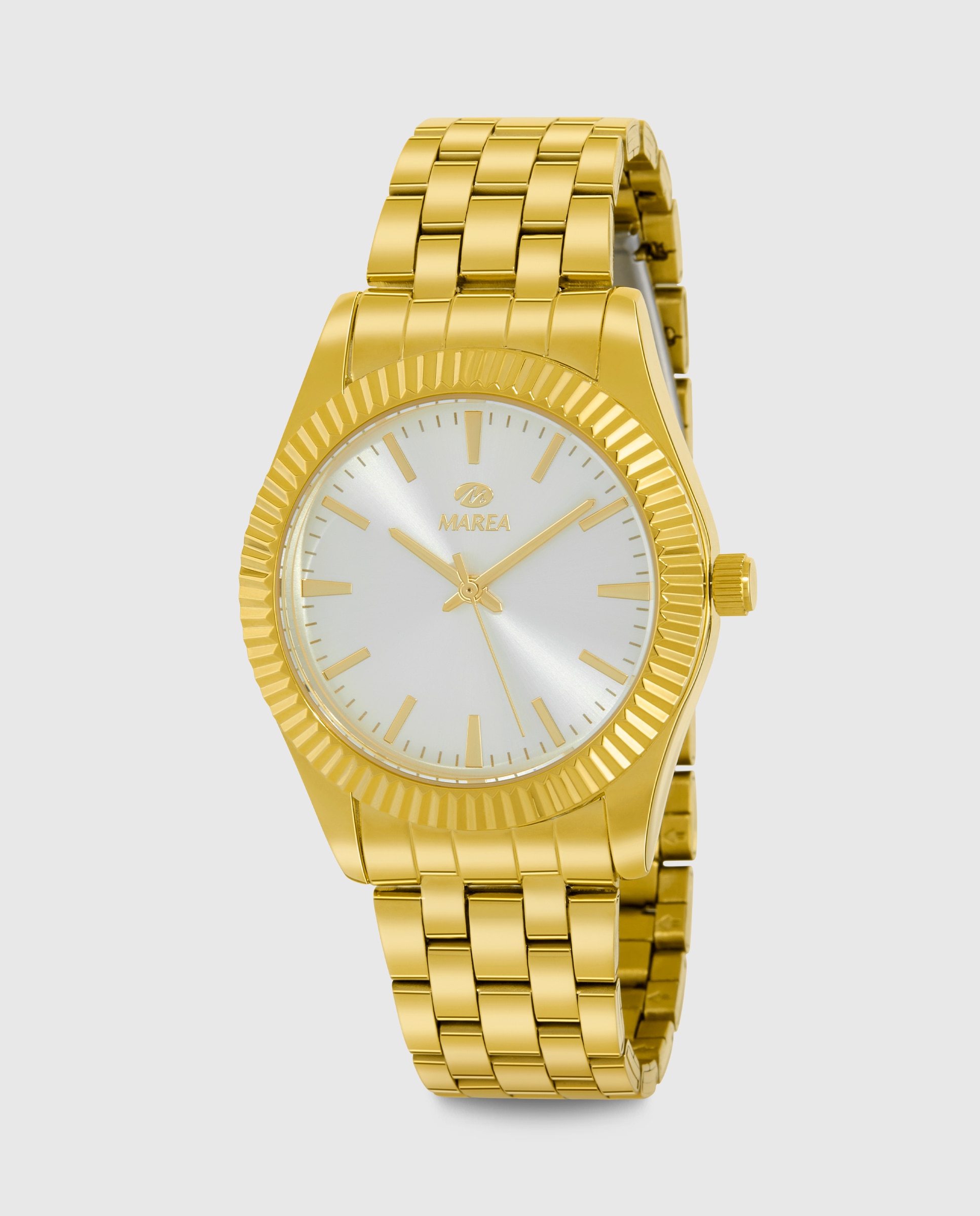 Reloj de mujer b21197/6 correa de acero dorado y esfera plateada - Marea - Dorado Dorado-1
