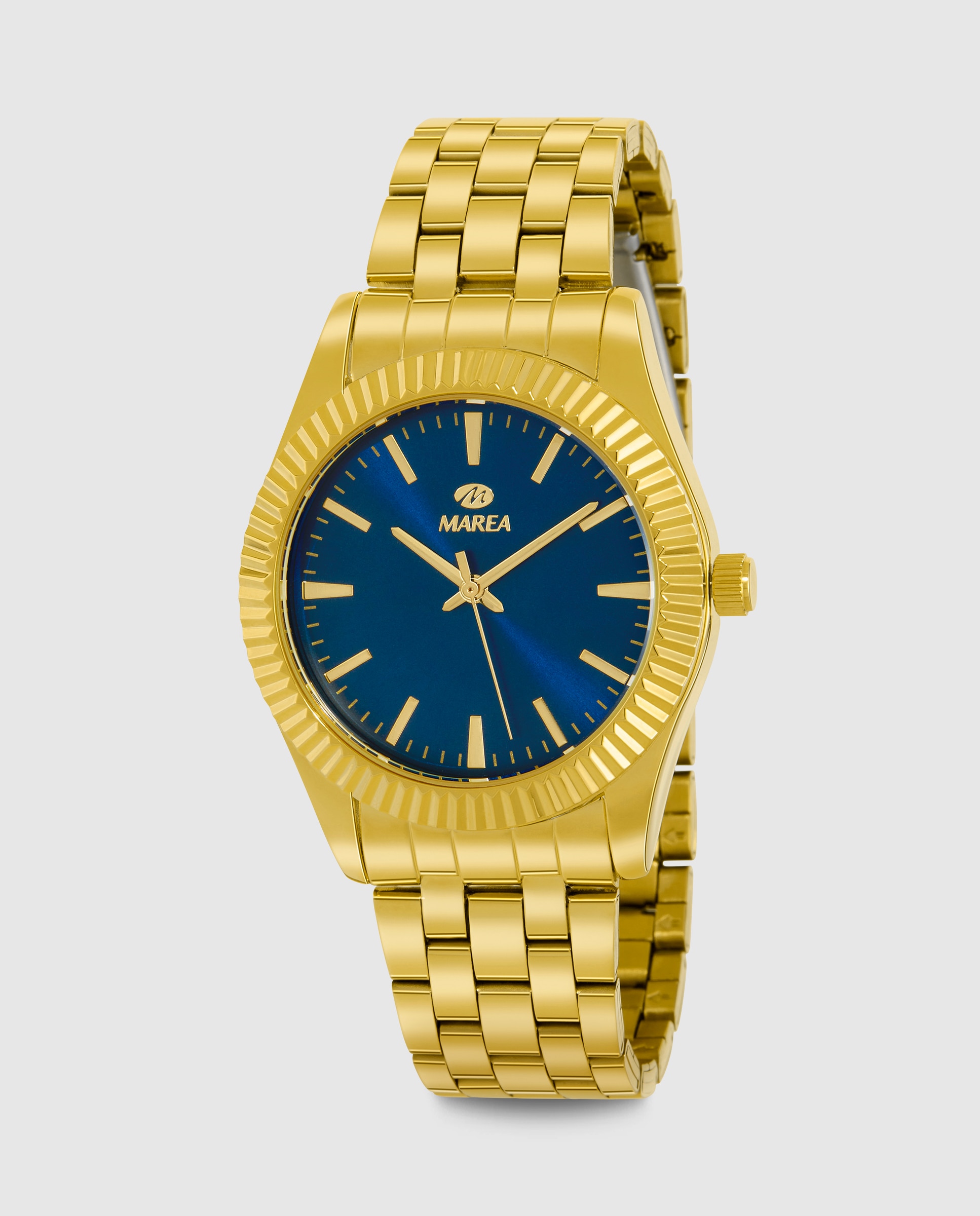 Reloj de mujer b21197/8 correa de acero dorado y esfera azul - Marea - Dorado Dorado-1