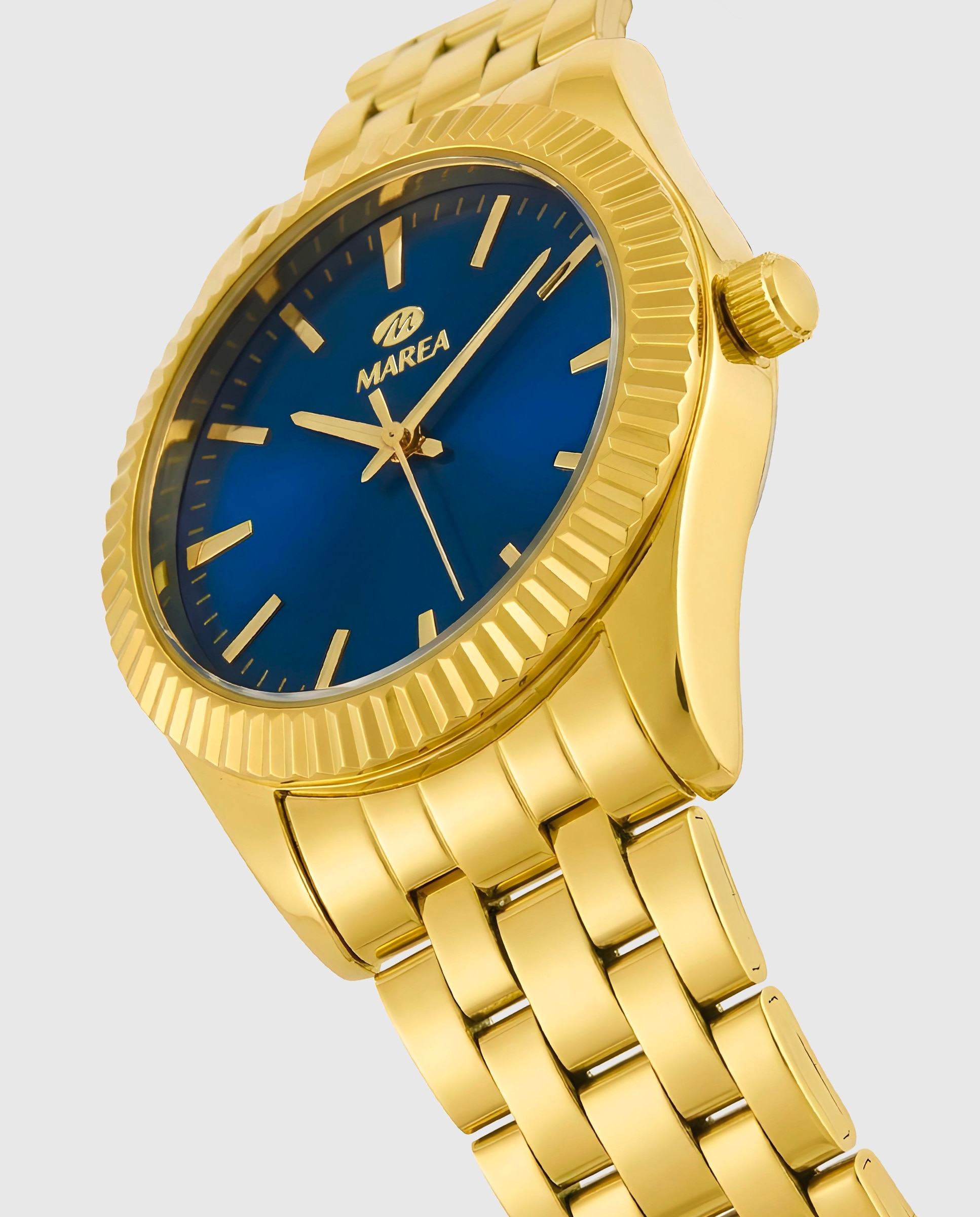 Reloj de mujer b21197/8 correa de acero dorado y esfera azul - Marea - Dorado Dorado-3