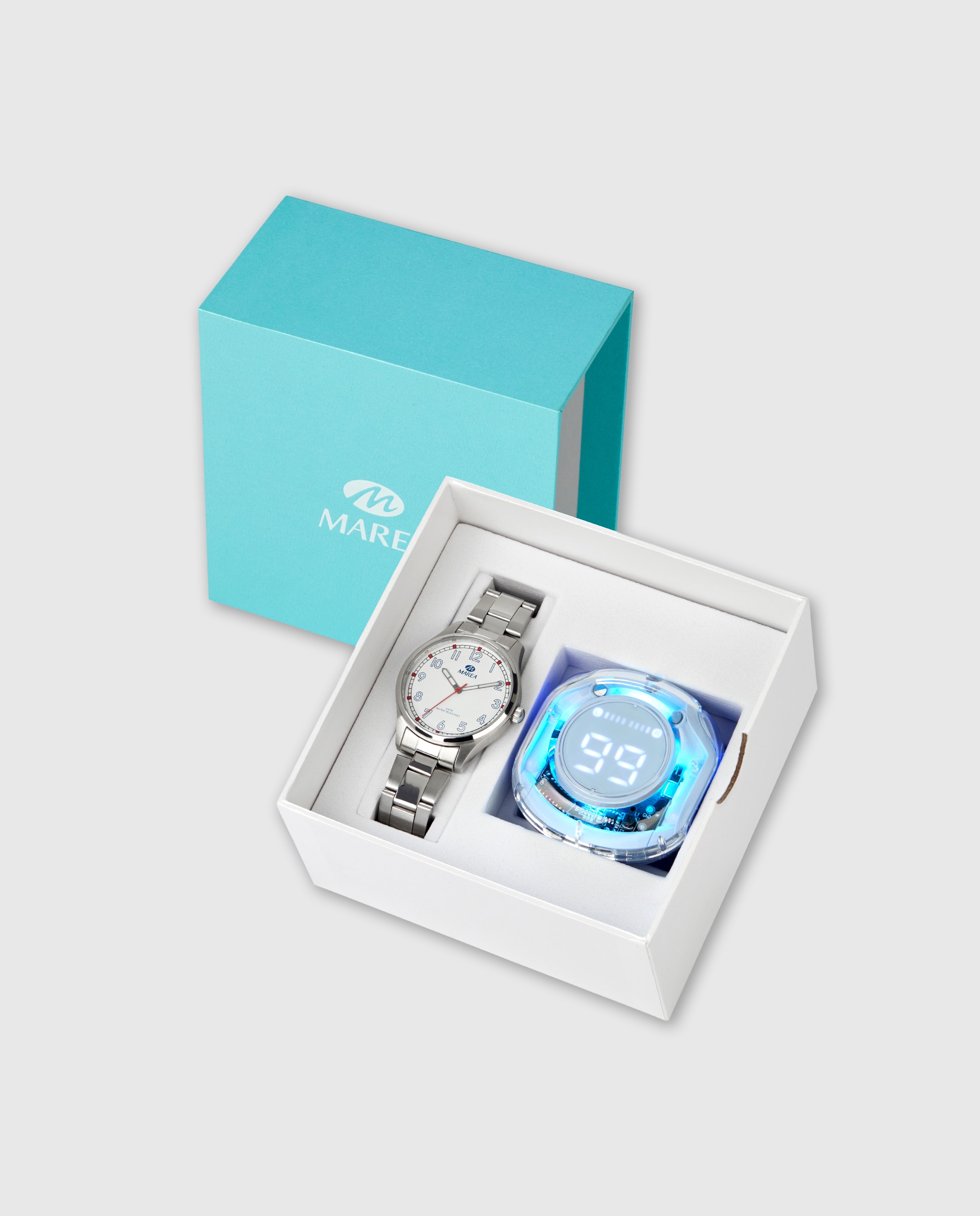 Reloj infantil b36204/1 correa de acero y auriculares - Marea - Plateado Plateado-4