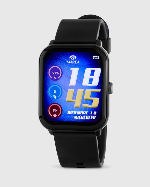 Imagen 0 de Reloj unisex smartwatch B59009/1 con correa negra de silicona