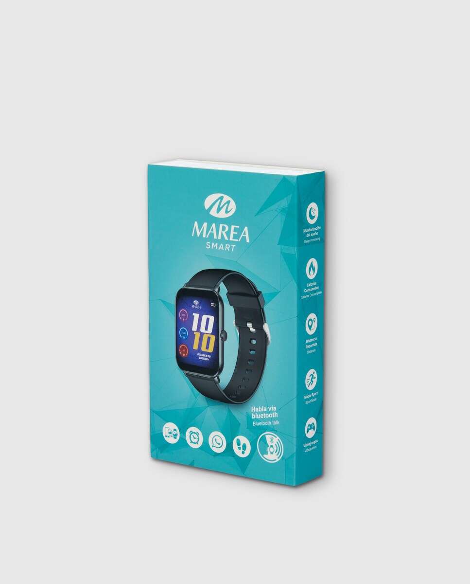 Reloj unisex smartwatch B59009/3 con correa rosa de silicona Rosa-4