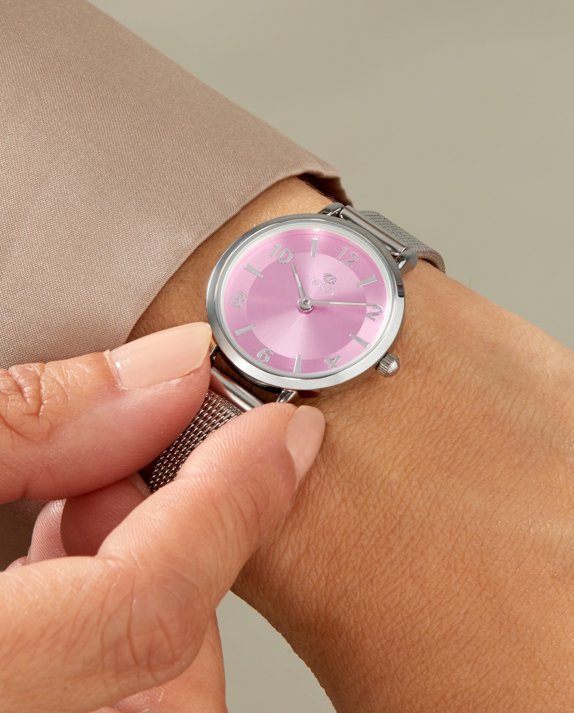 Reloj de mujer b41403/4 correa milanesa y esfera morada - Marea - Plateado Plateado-2