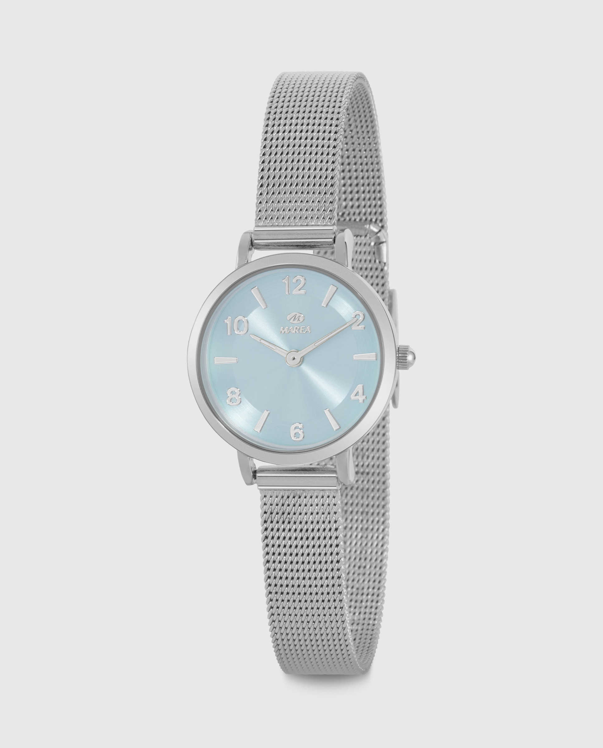 Reloj de mujer b41403/5 correa milanesa y esfera azul celeste - Marea - Plateado Plateado-1
