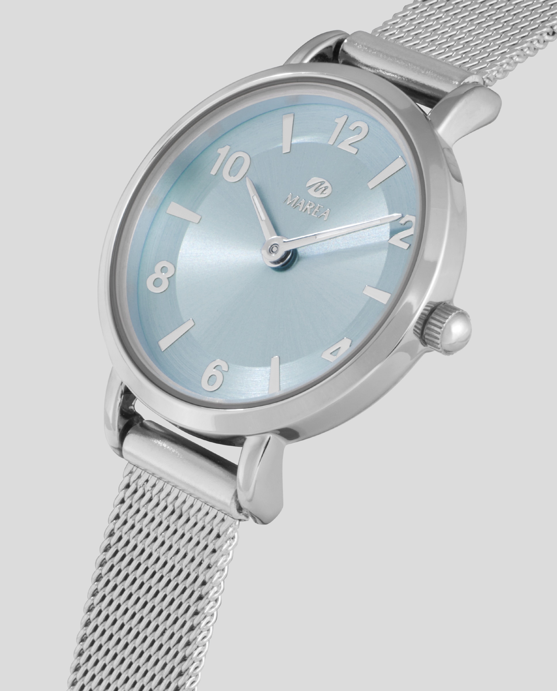 Reloj de mujer b41403/5 correa milanesa y esfera azul celeste - Marea - Plateado Plateado-3