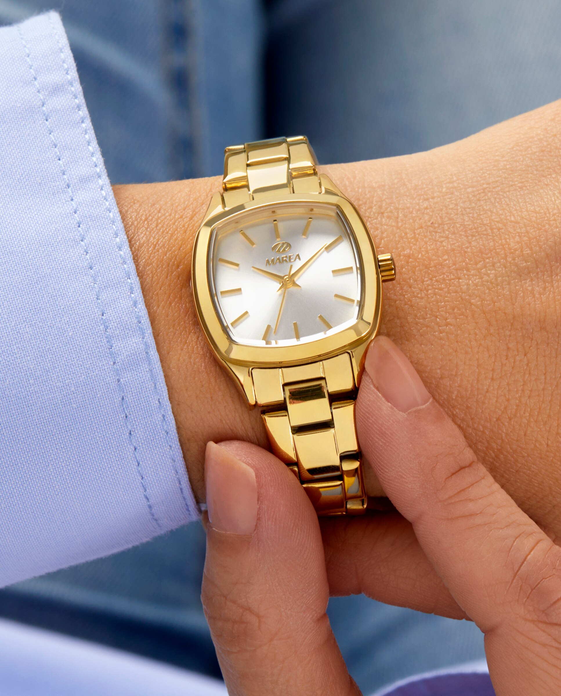 Reloj de mujer b54278/4 correa de acero dorado y esfera blanca - Marea - Dorado Dorado-2