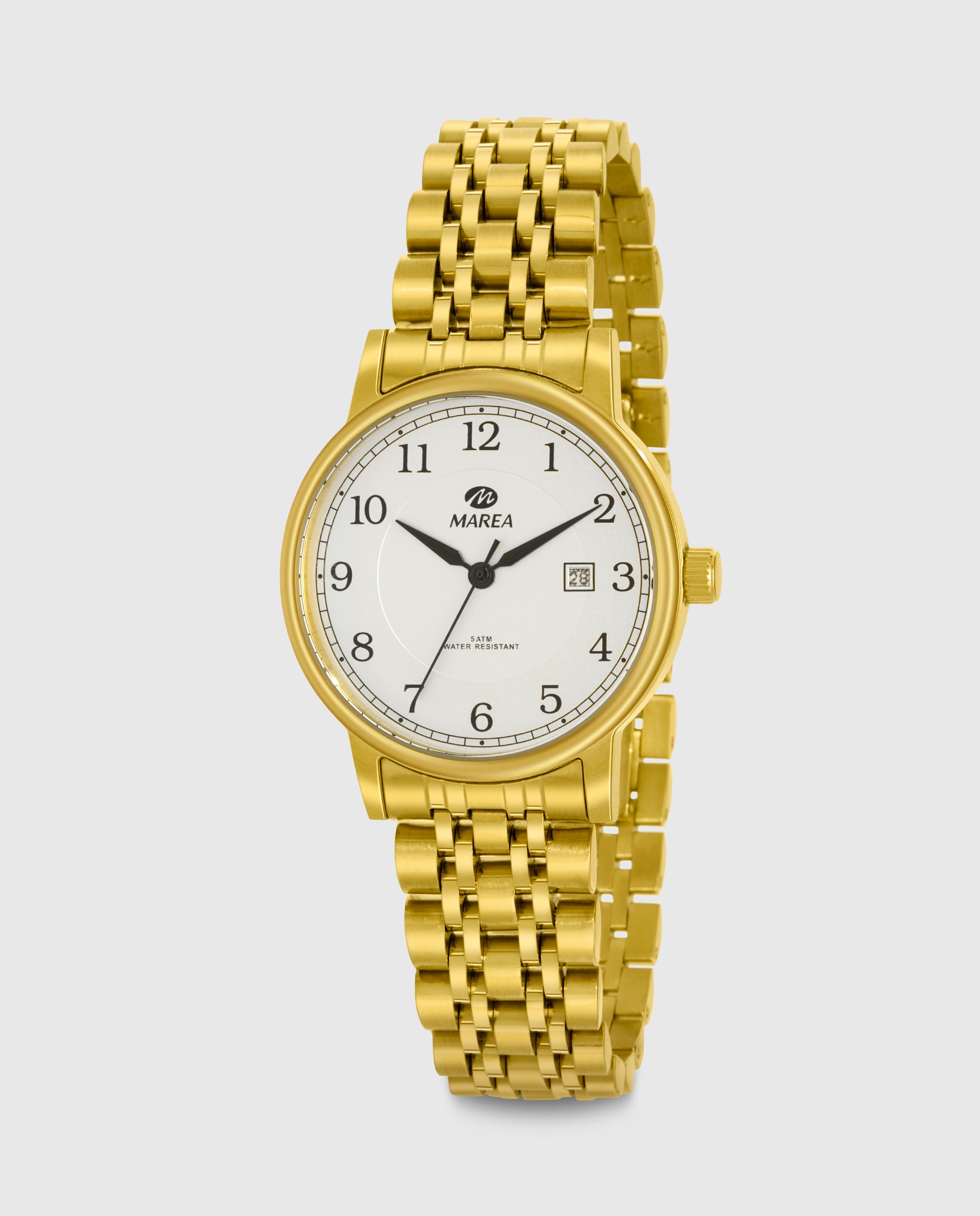 Reloj de mujer b36209/3 correa de acero dorado y esfera blanca - Marea - Dorado Dorado-1