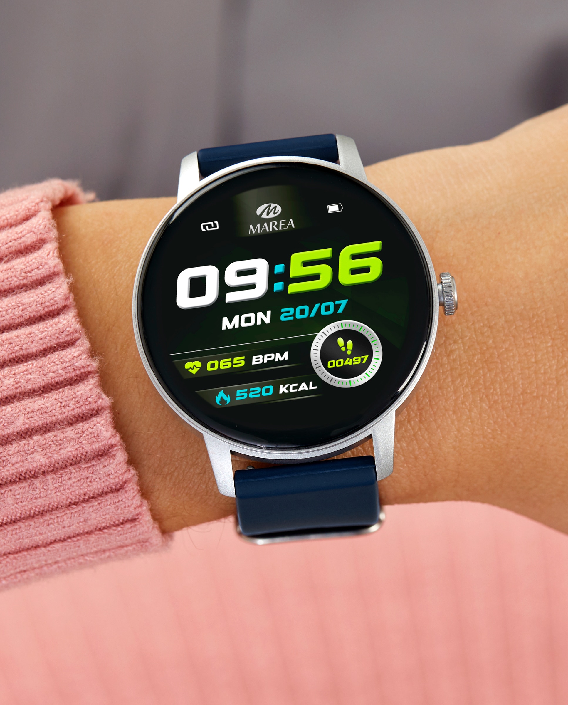 Smartwatch b63005/2 con correa de silicona azul - Marea - Azul marino Azul marino-2