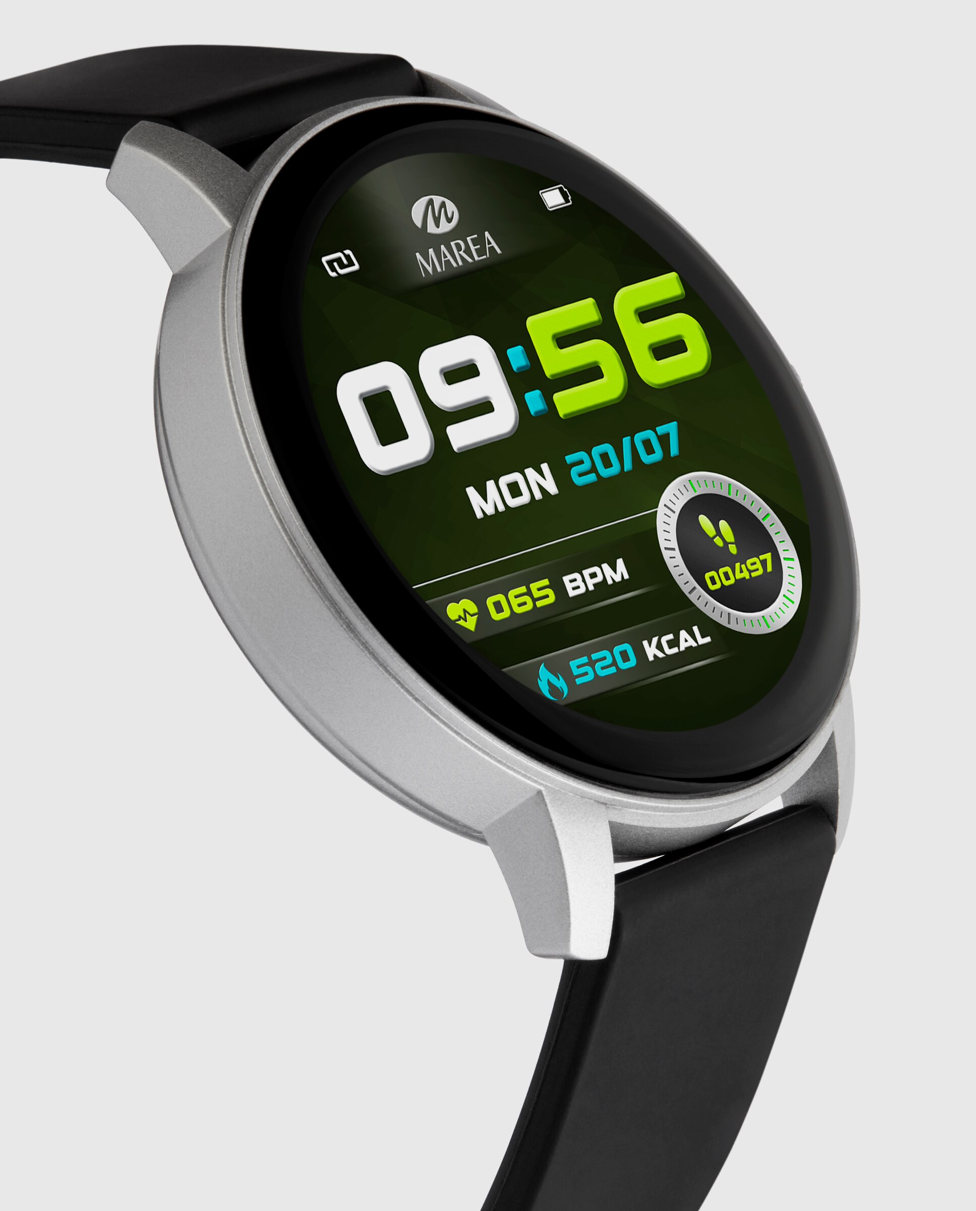 Smartwatch b63005/4 con correa de silicona - Marea - Negro Negro-3