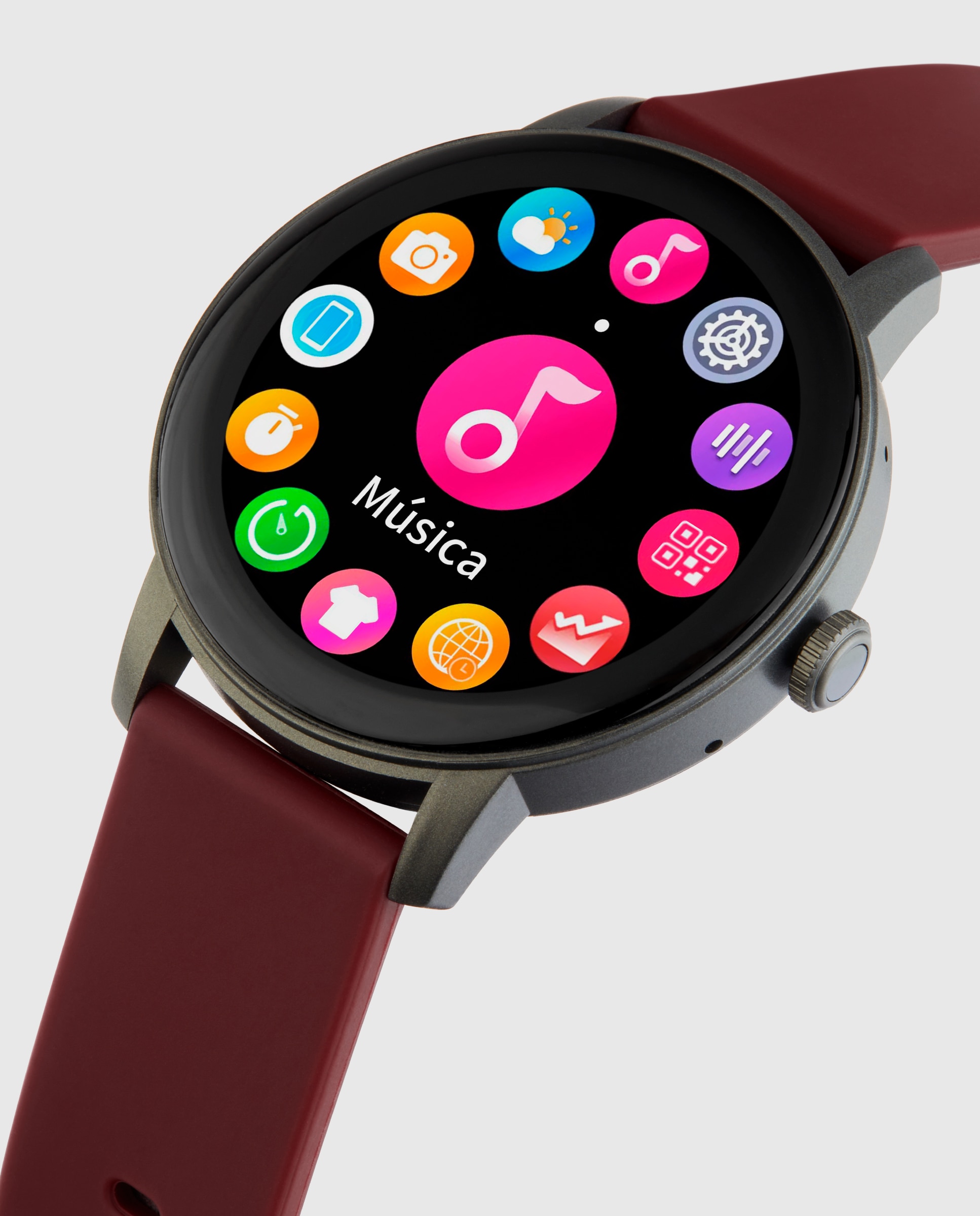 Smartwatch b63005/5 con correa de silicona rojo - Marea - Burdeos Burdeos-3
