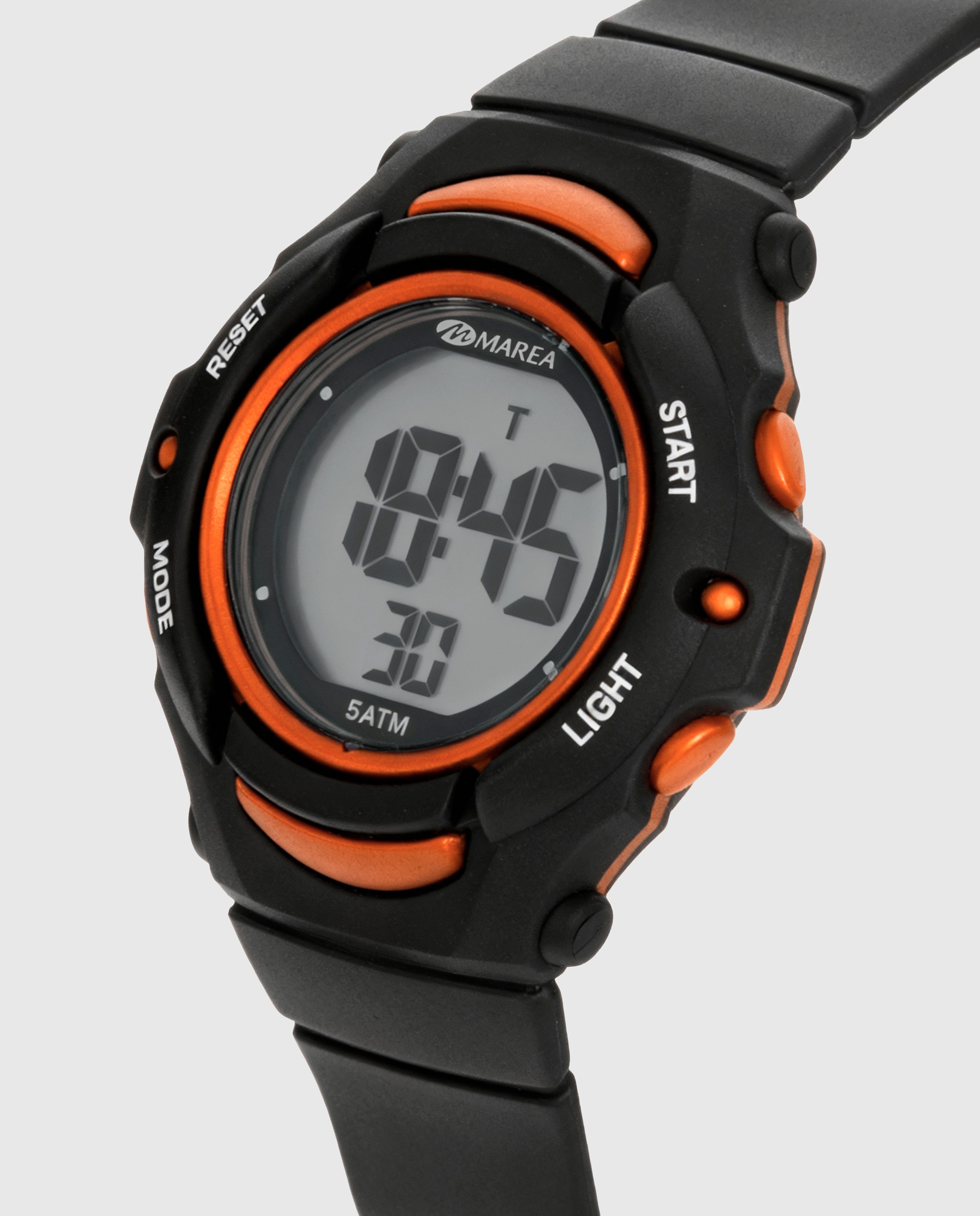 Reloj infantil b40211 1 con correa de silicona negra - Marea - Negro / Naranja Negro / Naranja-3